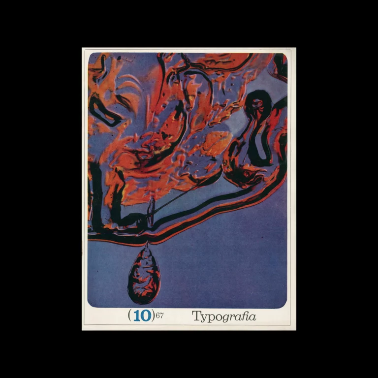 Typografia, ročník 70, 10, 1967. Cover design by Jiří Rathouský.