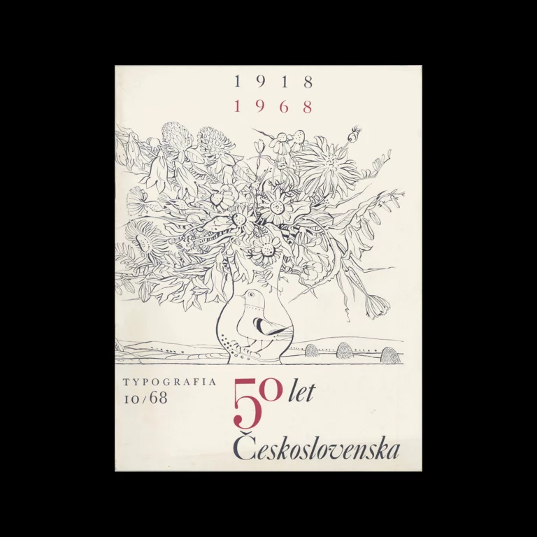 Typografia, ročník 71, 10, 1968. Cover design by Jiří Rathouský