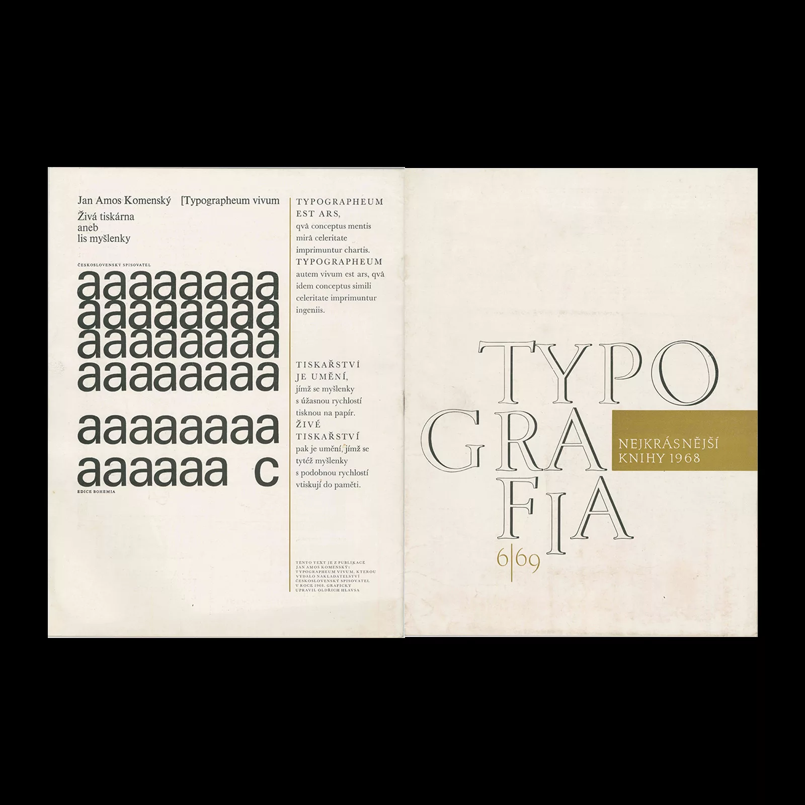 Typografia, ročník 72, 6, 1969. Cover design by Milan Hegar