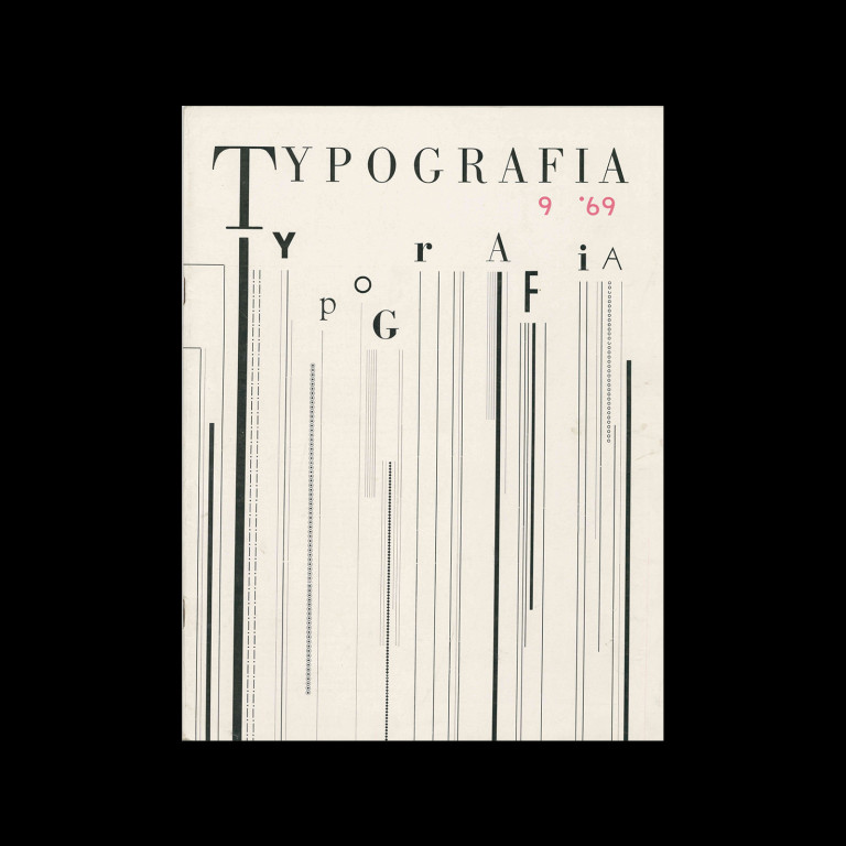Typografia, ročník 72, 9, 1969. Cover design by Jiří Rathouský