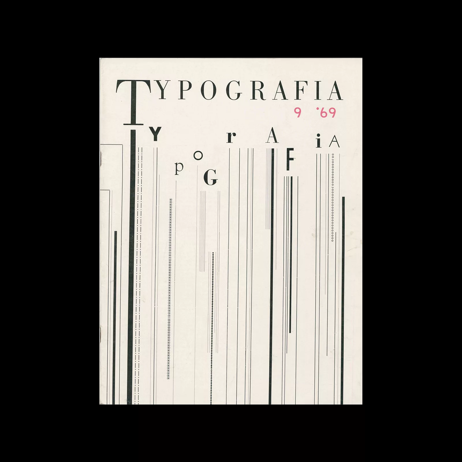 Typografia, ročník 72, 9, 1969. Cover design by Jiří Rathouský