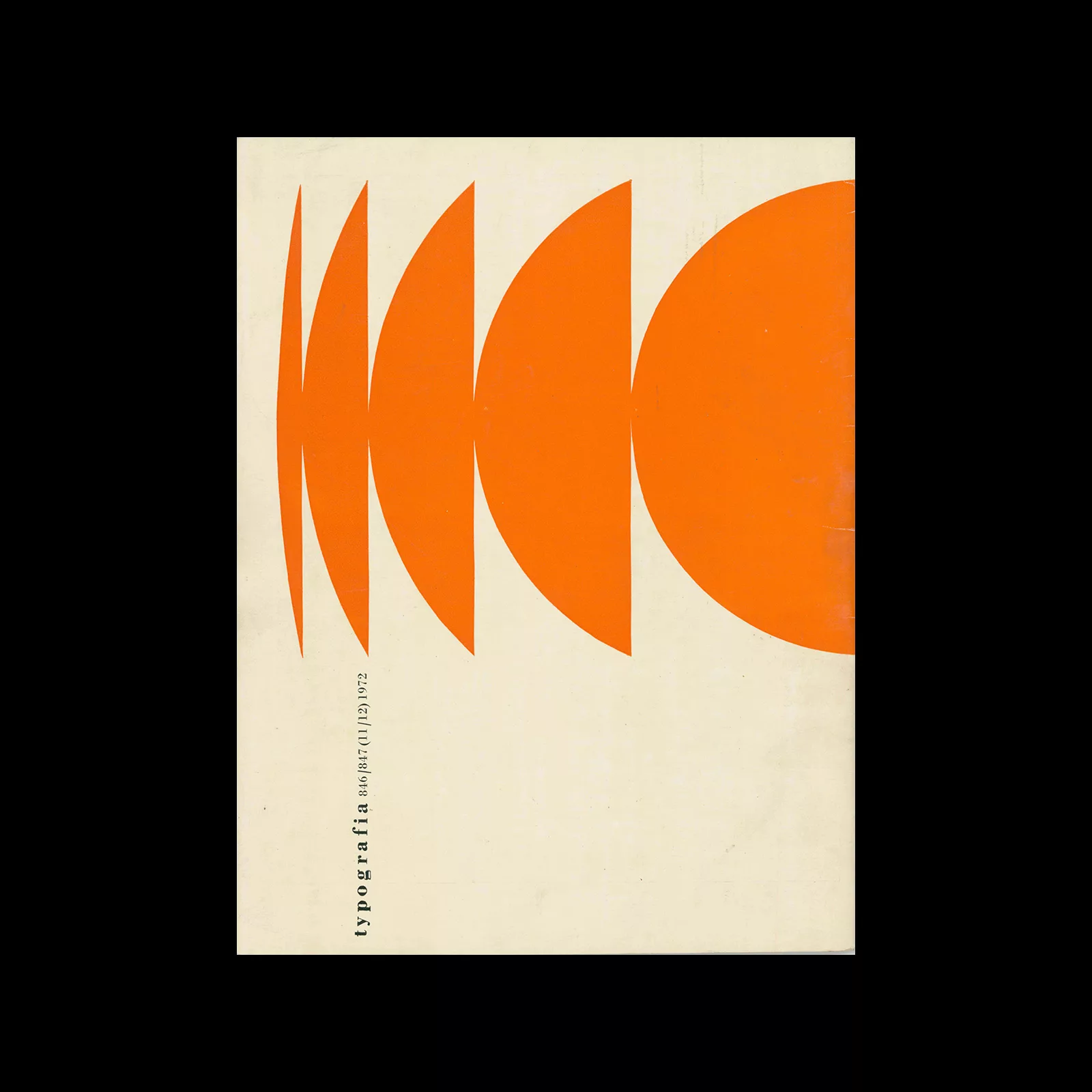 Typografia, ročník 75, 11-12, 1972. Back Cover design by Jan Urbánek