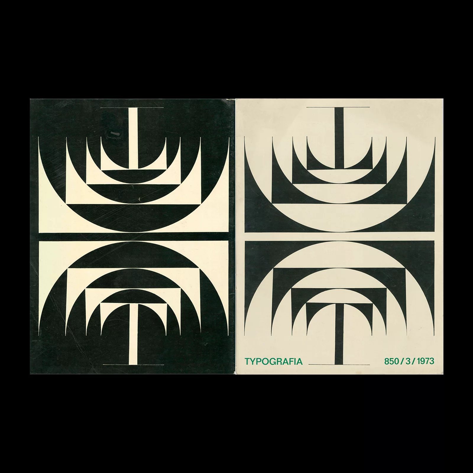 Typografia, ročník 76, 03, 1973. Cover design by Milan Jareš