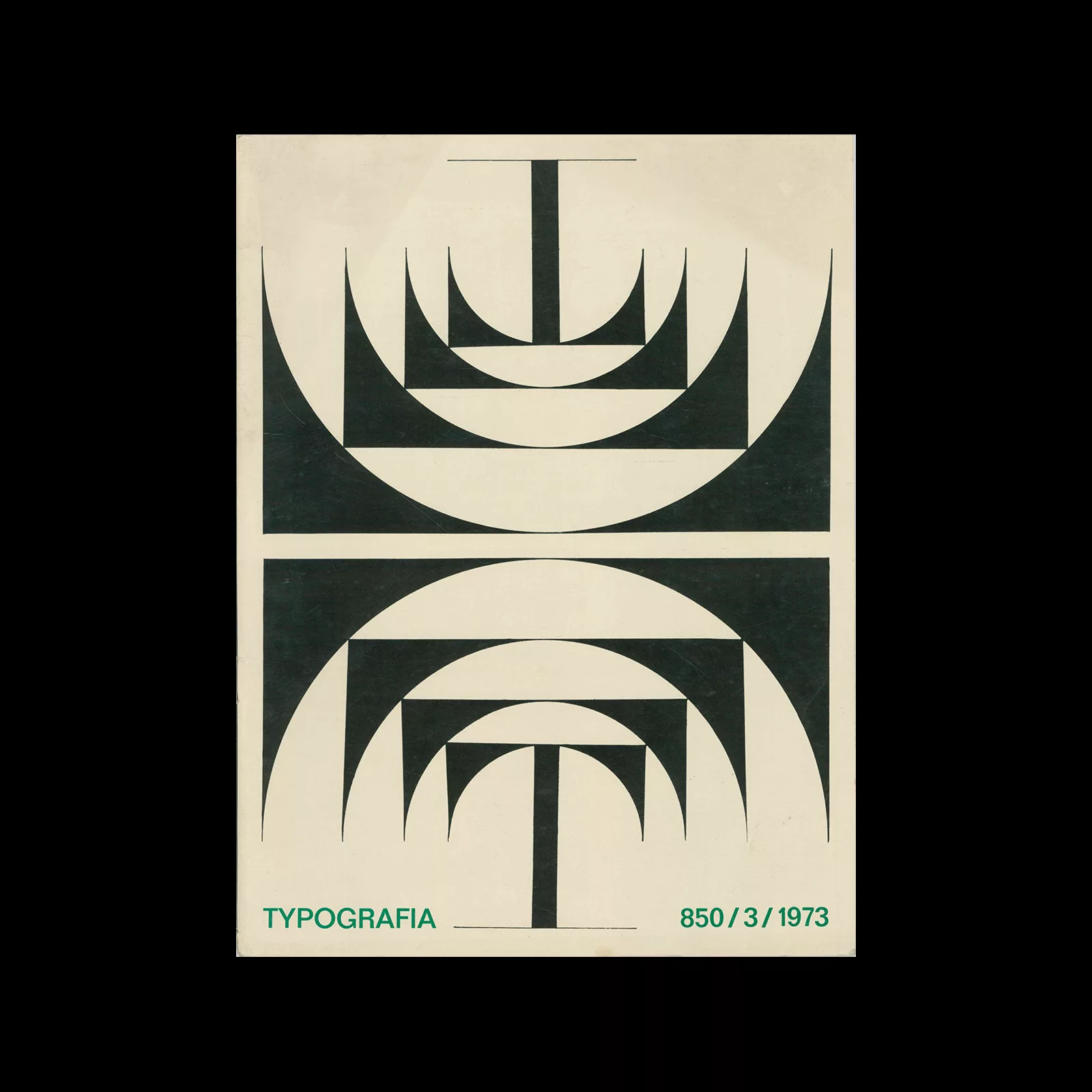 Typografia, ročník 76, 03, 1973. Cover design by Milan Jareš