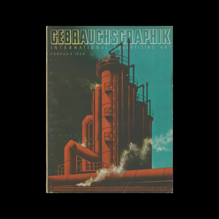Gebrauchsgraphik, 02, 1938. Cover design by Joseph Binder