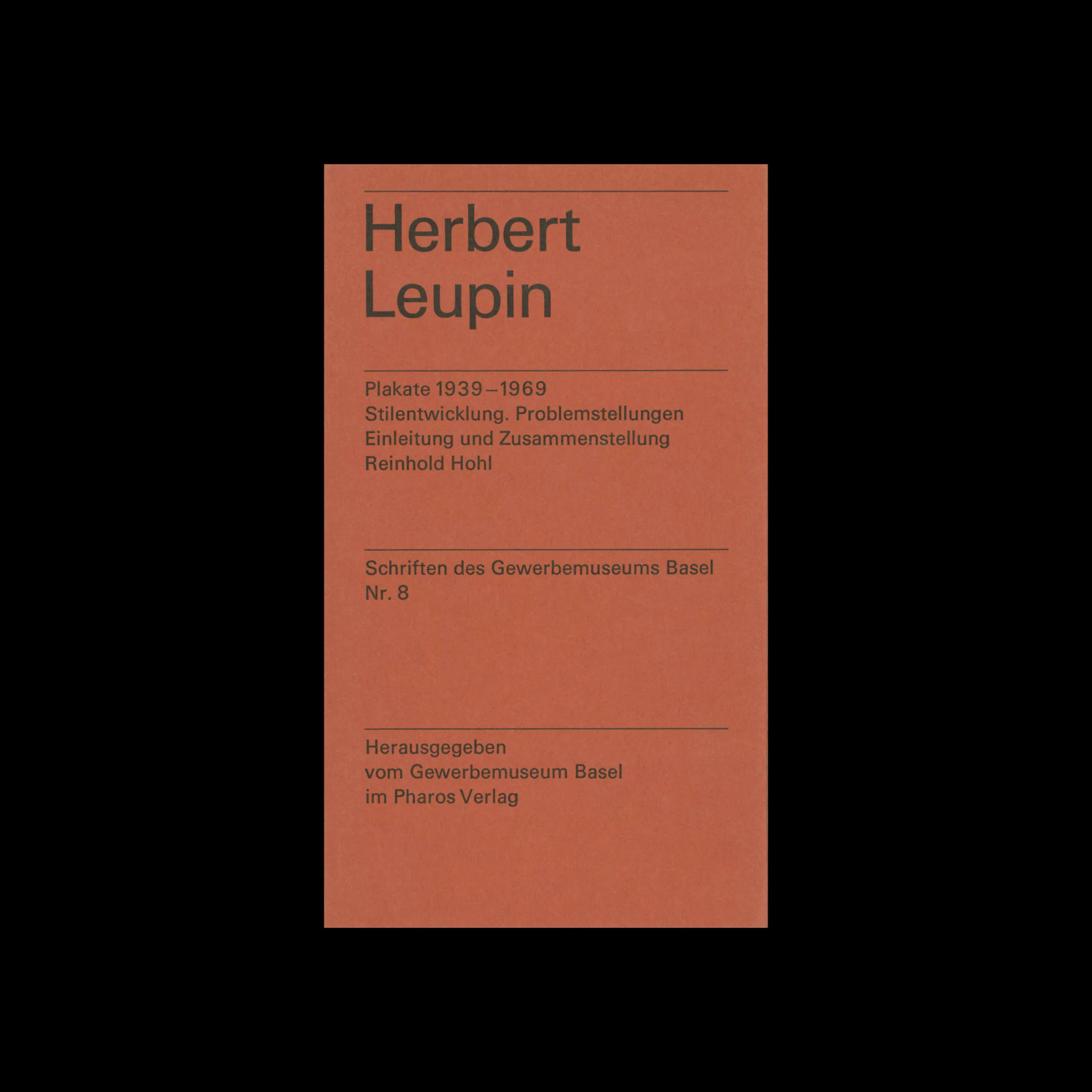 Herbert Leupin: Plakate 1939-1969, Basel School of Arts and Crafts, Nr.8, 1970