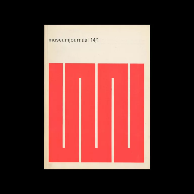 Museumjournaal, Serie 14 no 1, 1969. Design by Jurriaan Schrofer