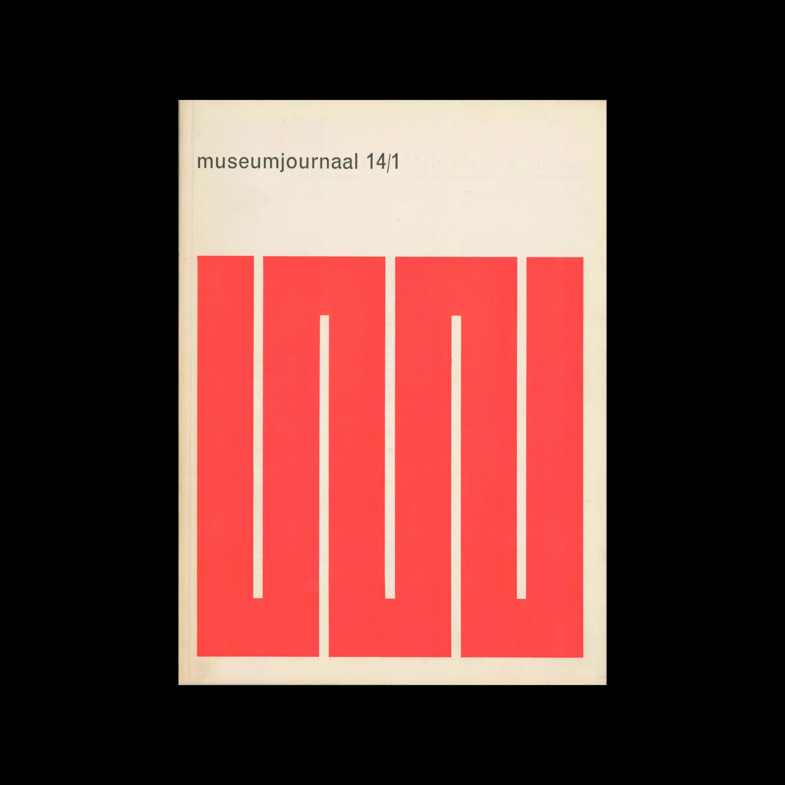 Museumjournaal, Serie 14 no 1, 1969. Design by Jurriaan Schrofer