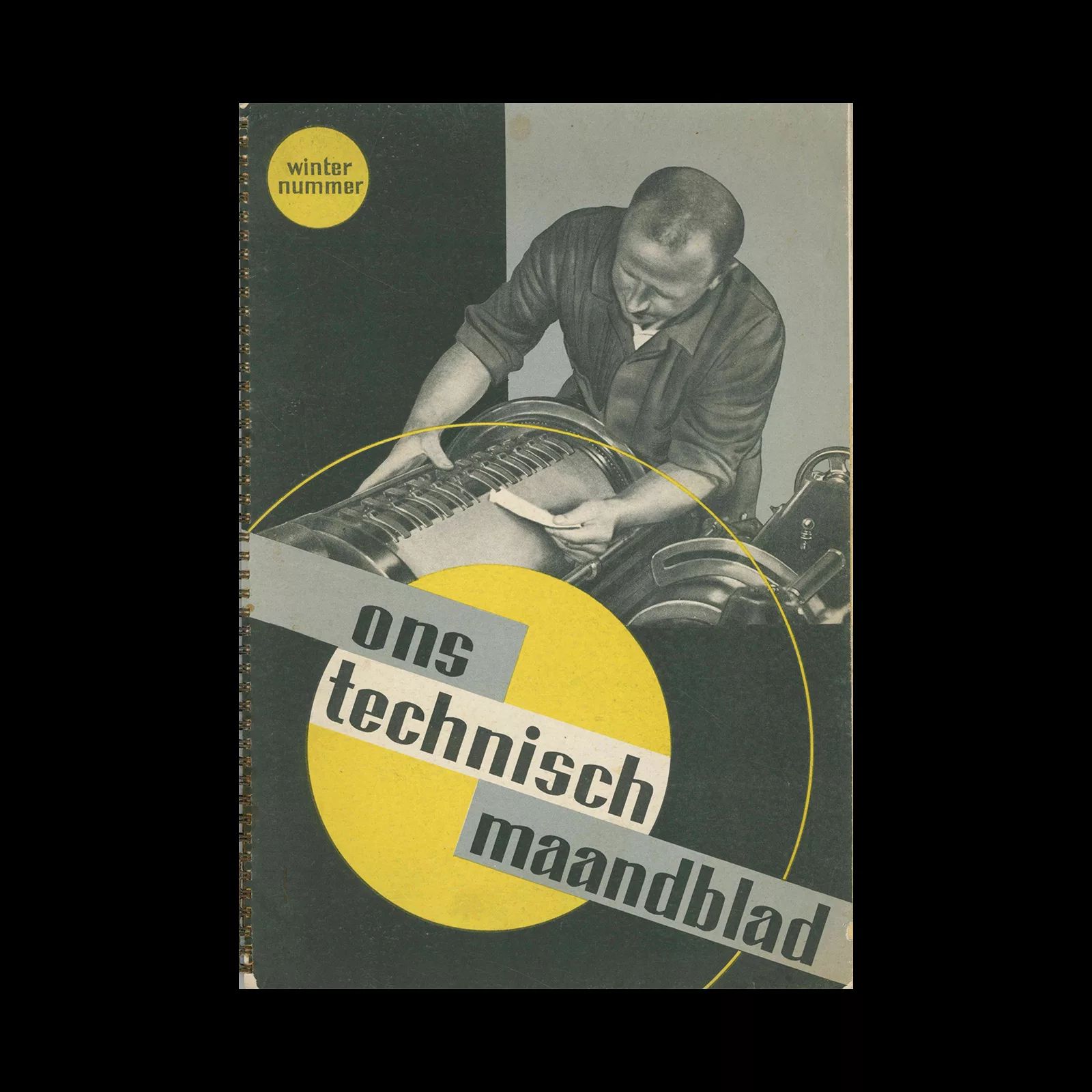 Ons Technisch Maandblad, OTM. Winternummer, 1937. Designed by Nan Platvoet