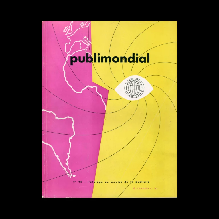 Publimondial 46, 1952. Cover design by R Combeau