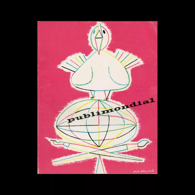 Publimondial 91, 1958. Cover design by Paul Peter Piech