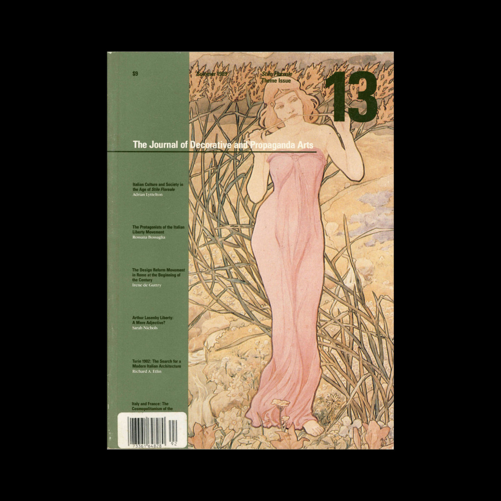 The Journal of Decorative and Propaganda Arts 13, Stile Floreale Theme Issue, Summer 1989