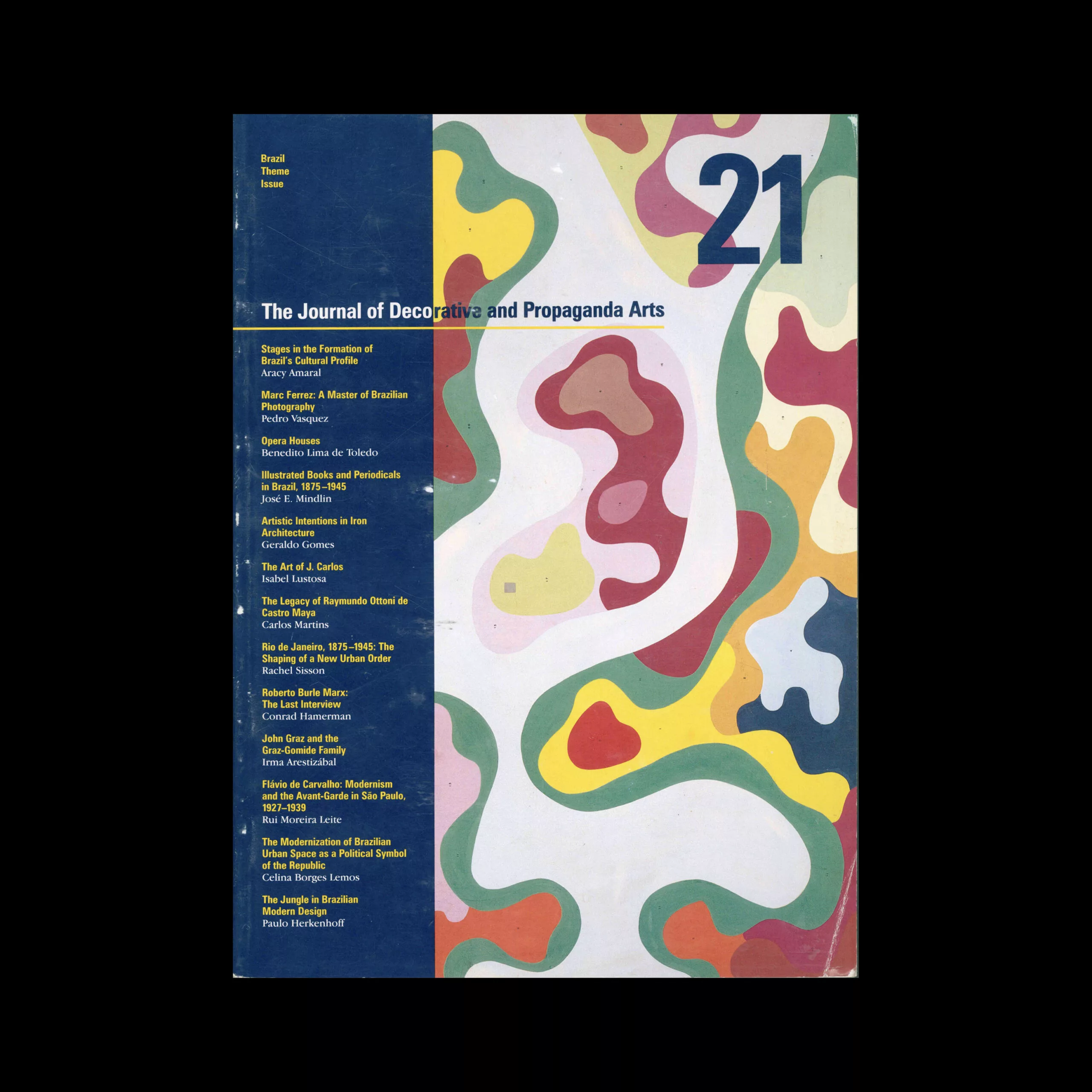 The Journal of Decorative and Propaganda Arts 21, Brazil Theme Issue 1995