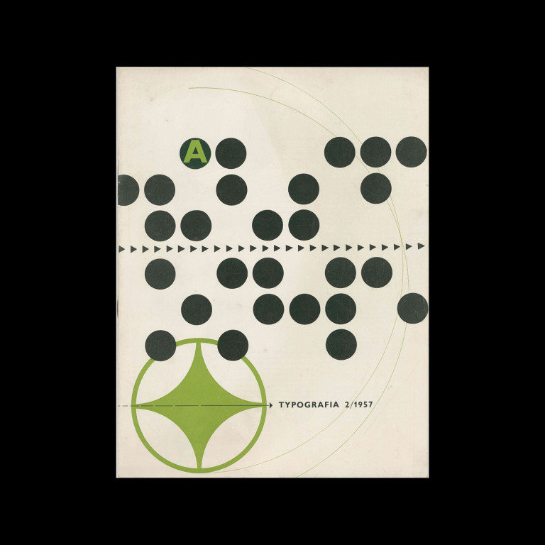Typografia, ročník 60, 02, 1957. Cover design by Oldřich Hlavsa
