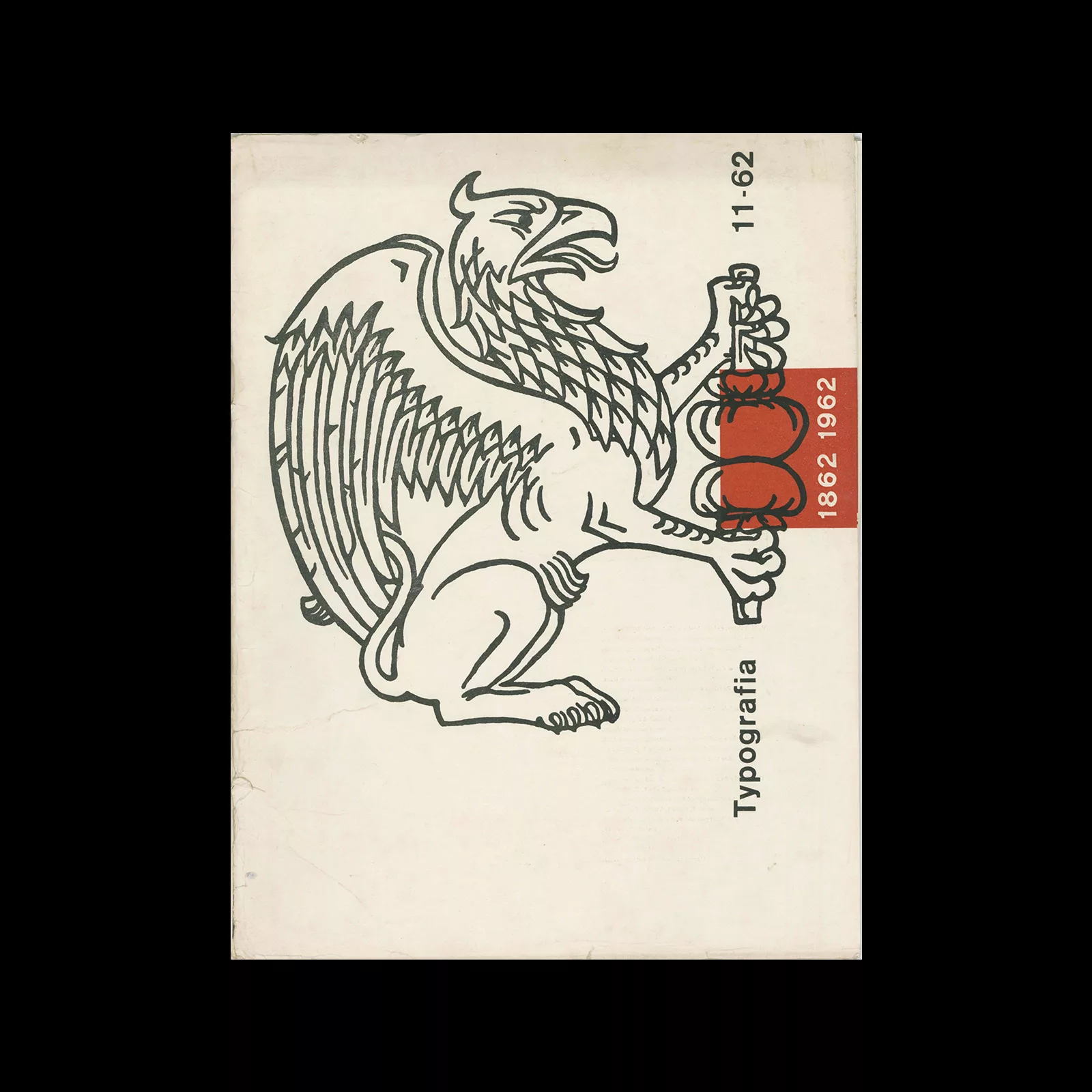 Typografia, ročník 65, 11, 1962. Cover designed by Vladislav Najbrt