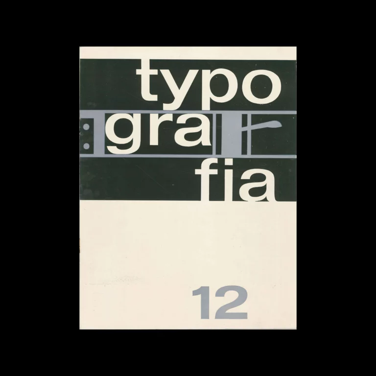 Typografia, ročník 65, 12, 1962. Cover designed by Vladislav Najbrt