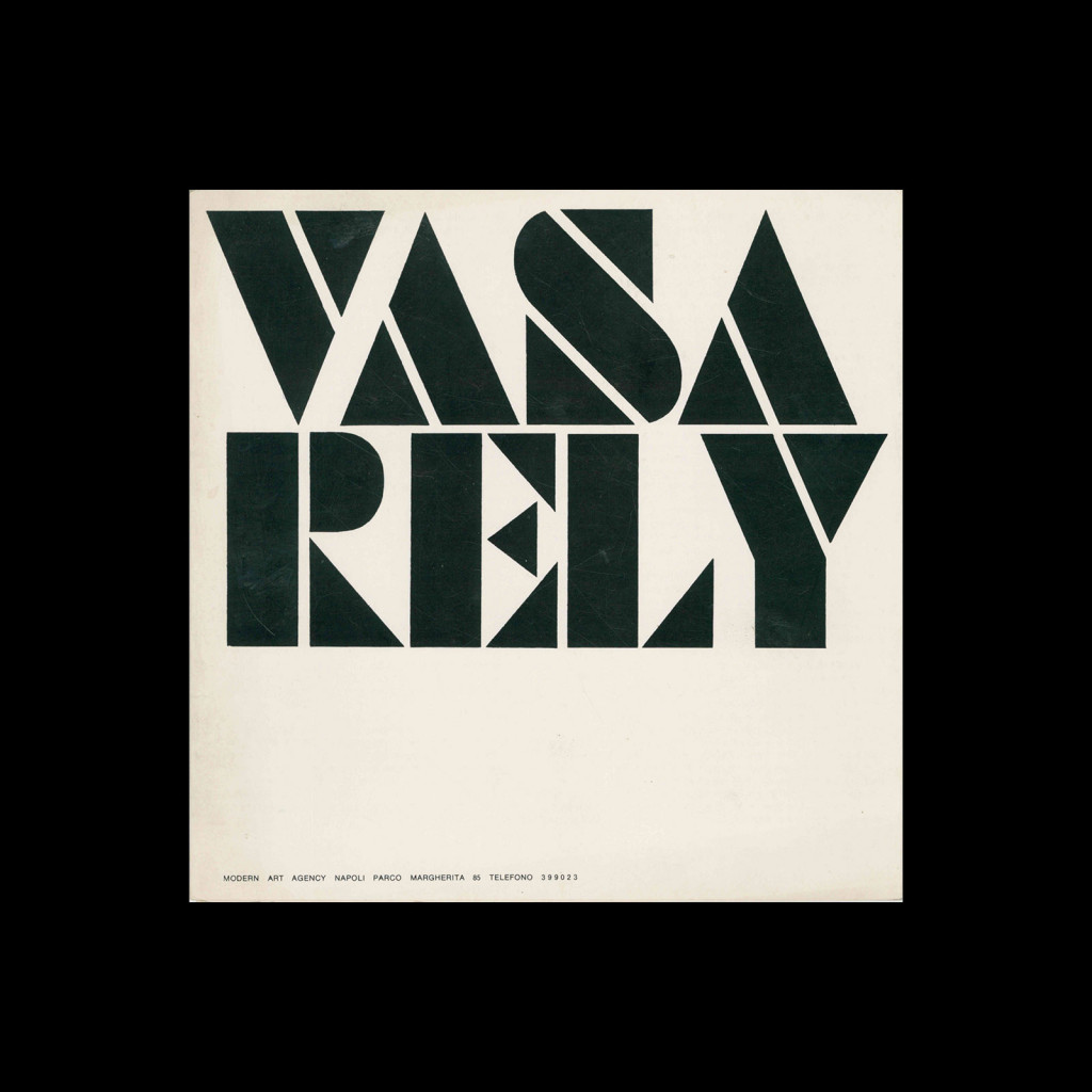 Victor Vasarely, Pieghevole-Invito, Modern Art Agency, Napoli, 1967