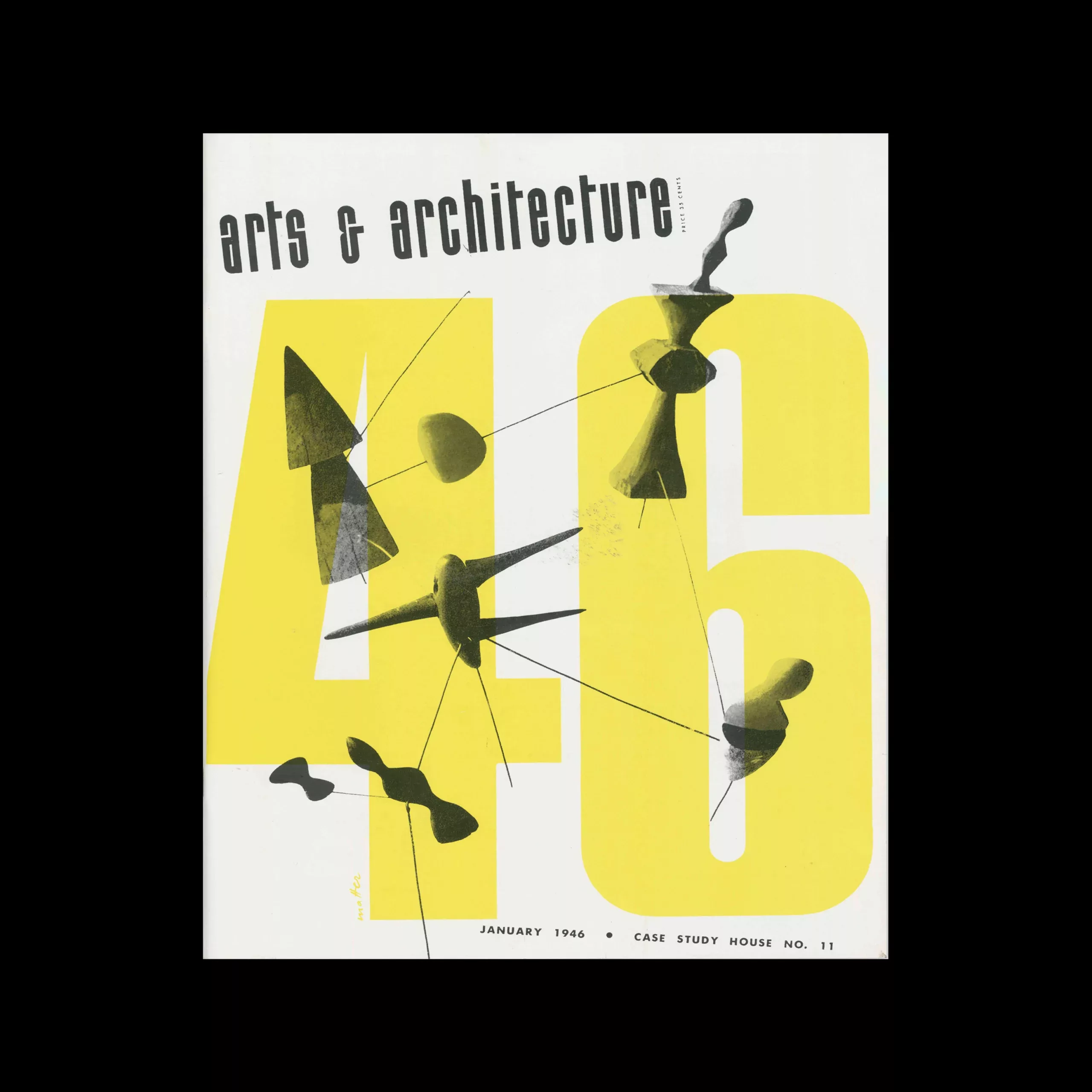 Arts & Architecture, January 1946, Complete Reprint, Tachen, 2008 Cover design by Calder & Matter