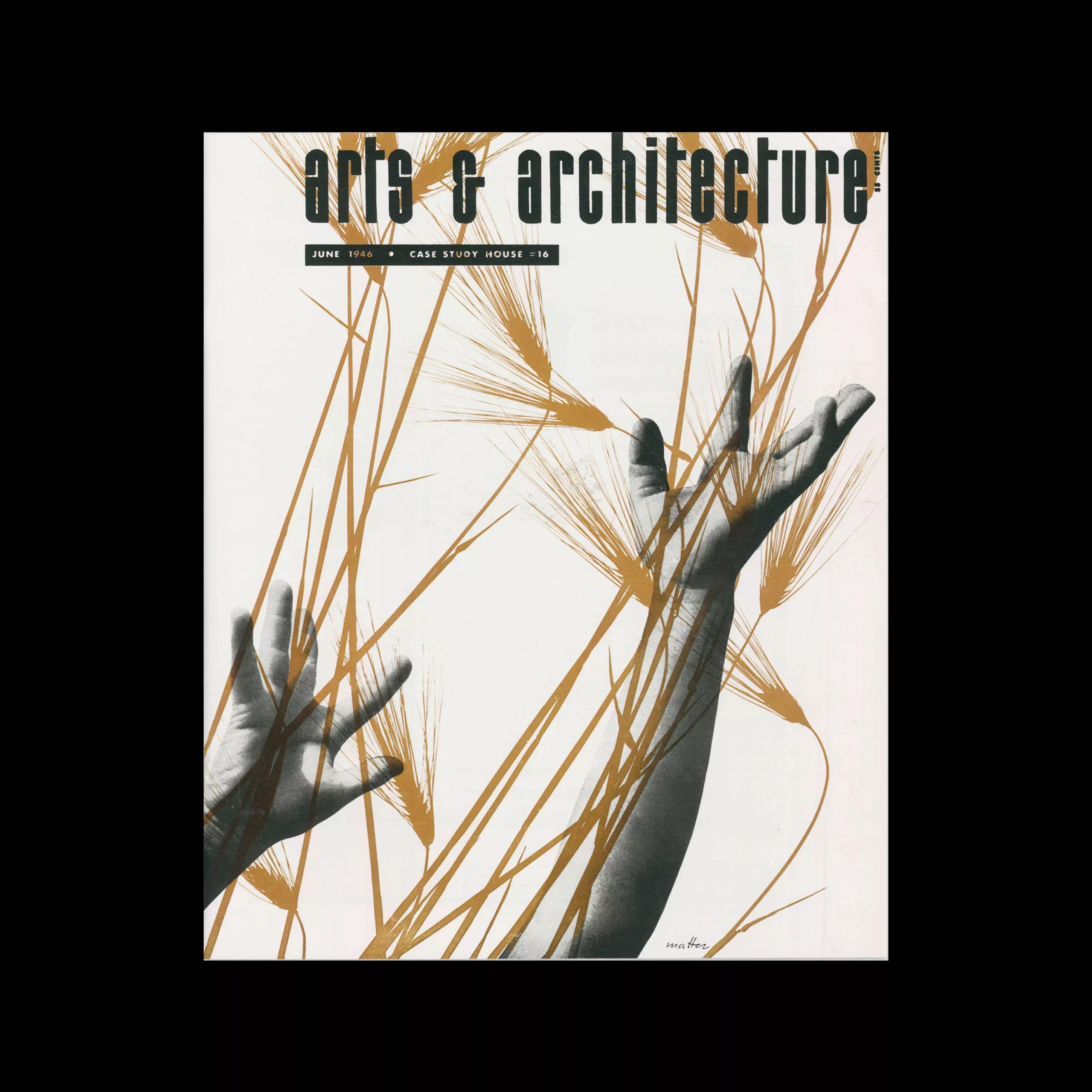 Arts & Architecture, June 1946, Complete Reprint, Tachen, 2008 Cover design by Herbert Matter