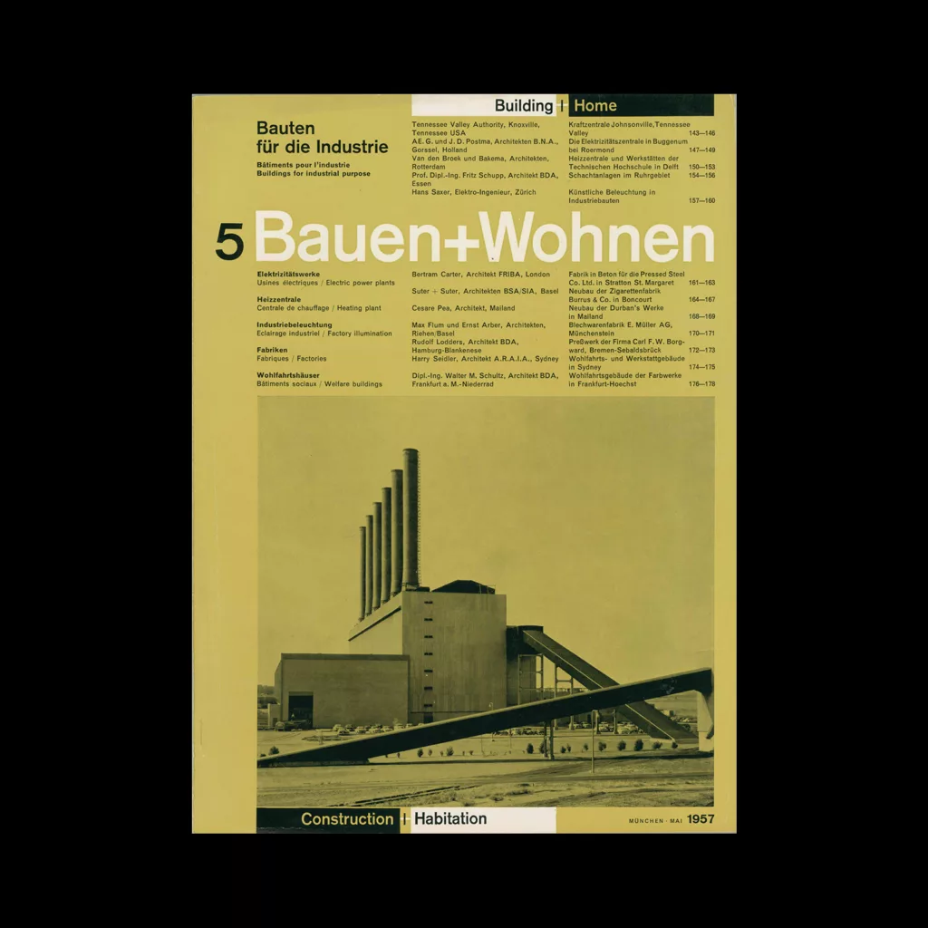 Bauen+Wohnen, 5, 1957