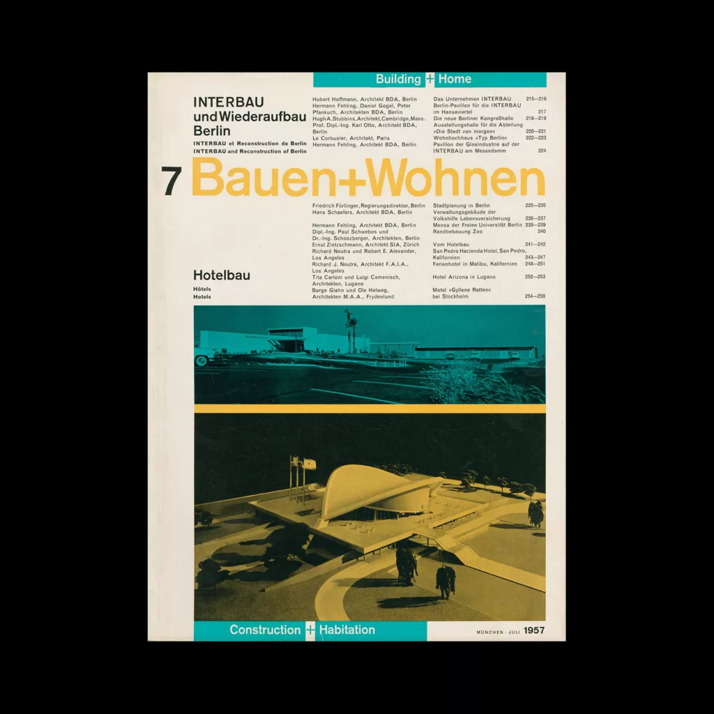 Bauen+Wohnen, 7, 1957
