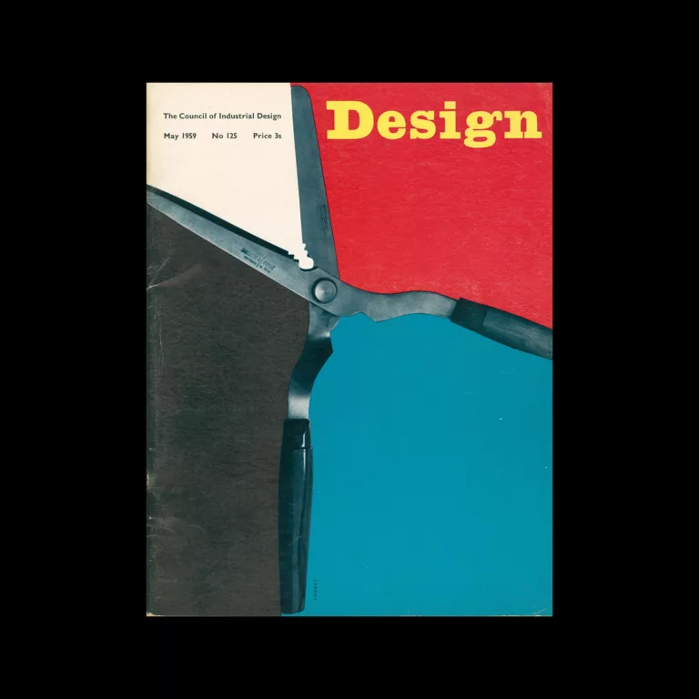 Design, Council of Industrial Design, 125, May 1959. Cover design by Colin Forbes