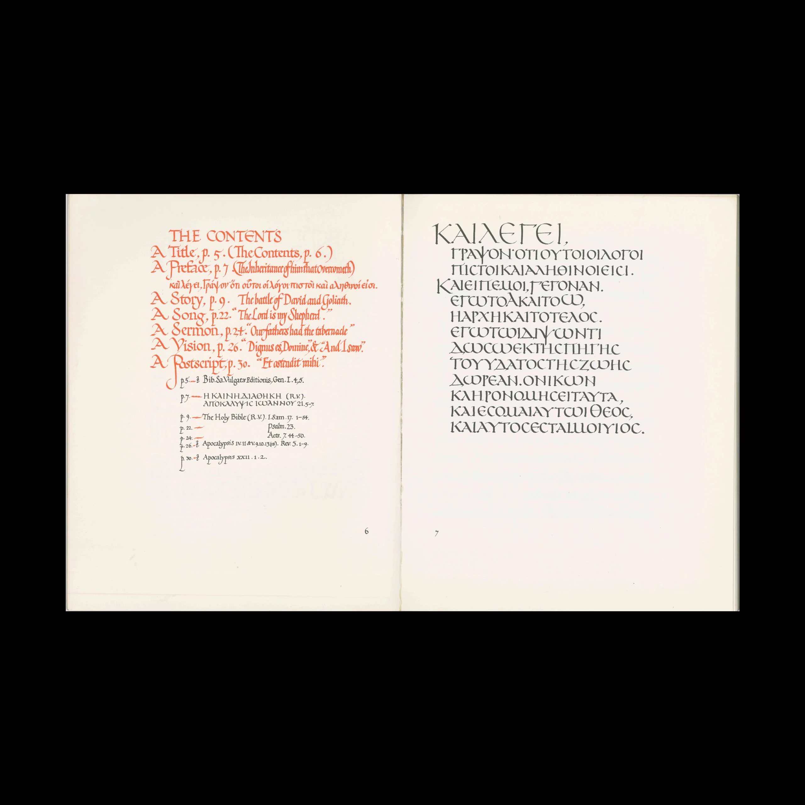 Edward Johnston's Book of Sample Scripts, Victoria and Albert Museum, 1966