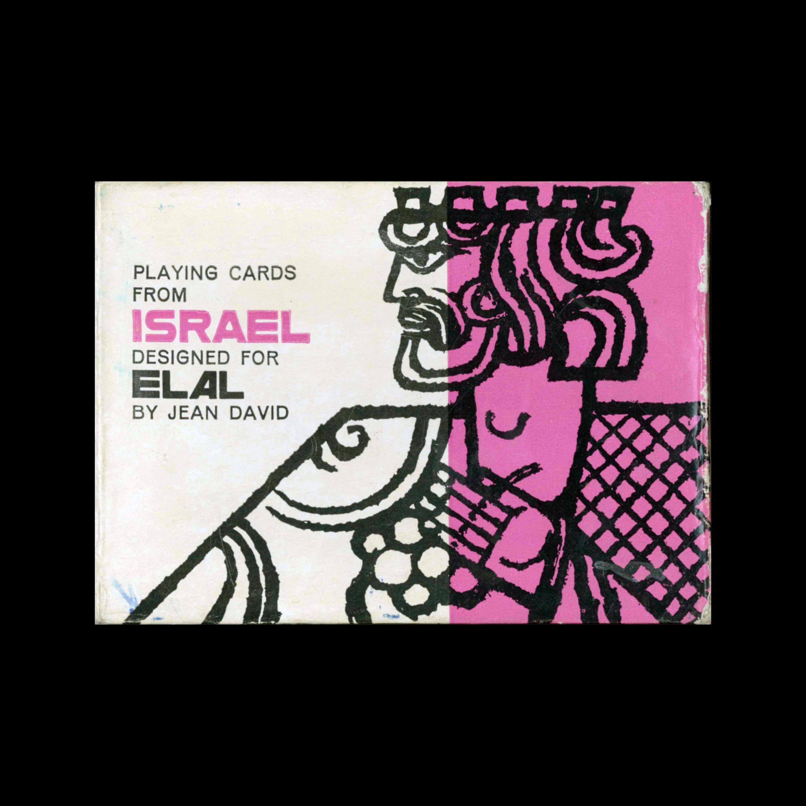 El Al Israel Airlines, Playing Cards, 1960s. Designed by Jean David