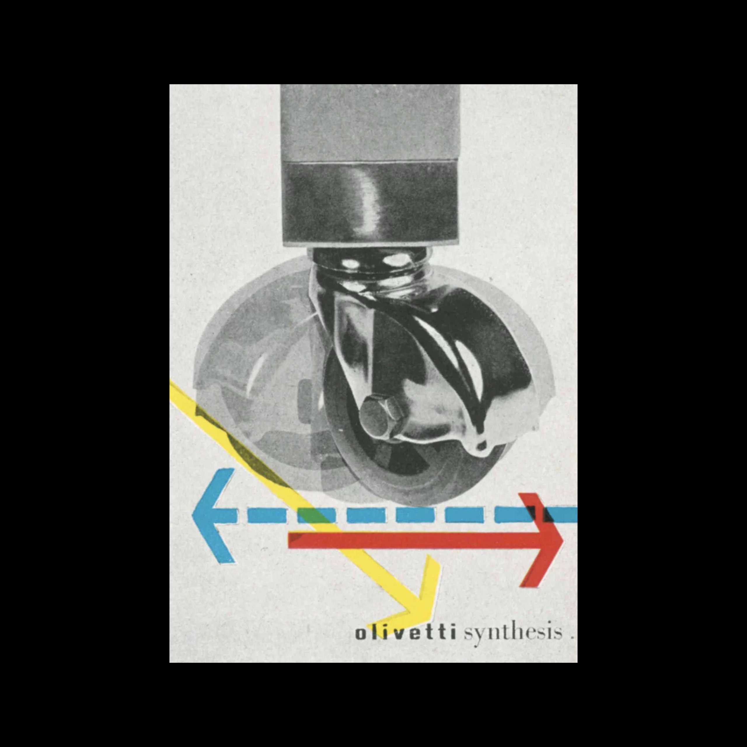 Pirelli Prospectus Cover designed by Walter Ballmer. Scanned from Gebrauchgraphik, 1, 1958.