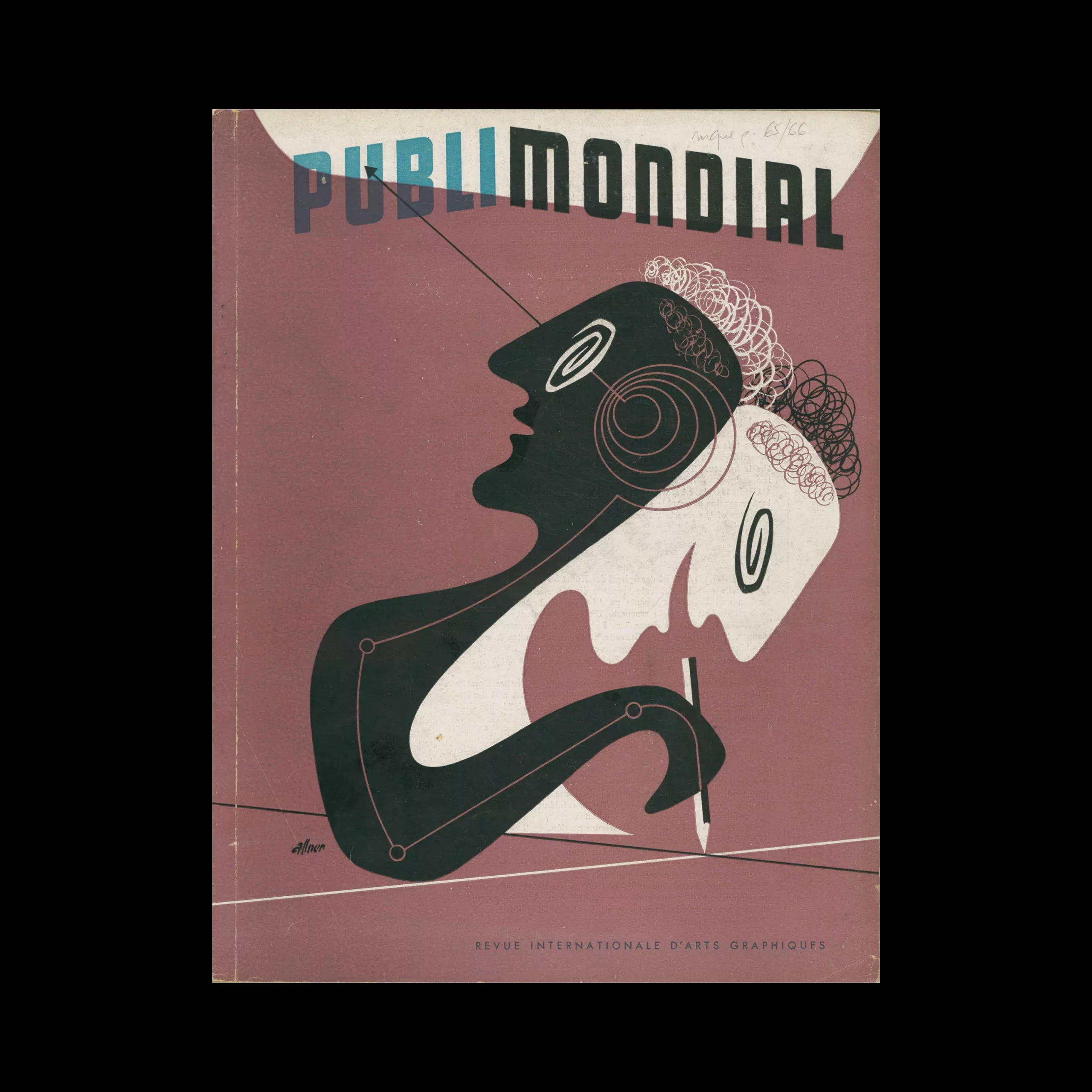 Publimondial 10, 1947. Cover design by Walter Allner