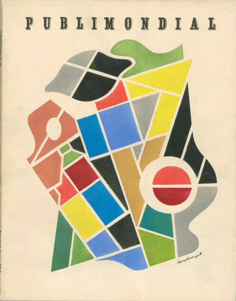 Publimondial 75, 1956. Cover design by Guy Georget