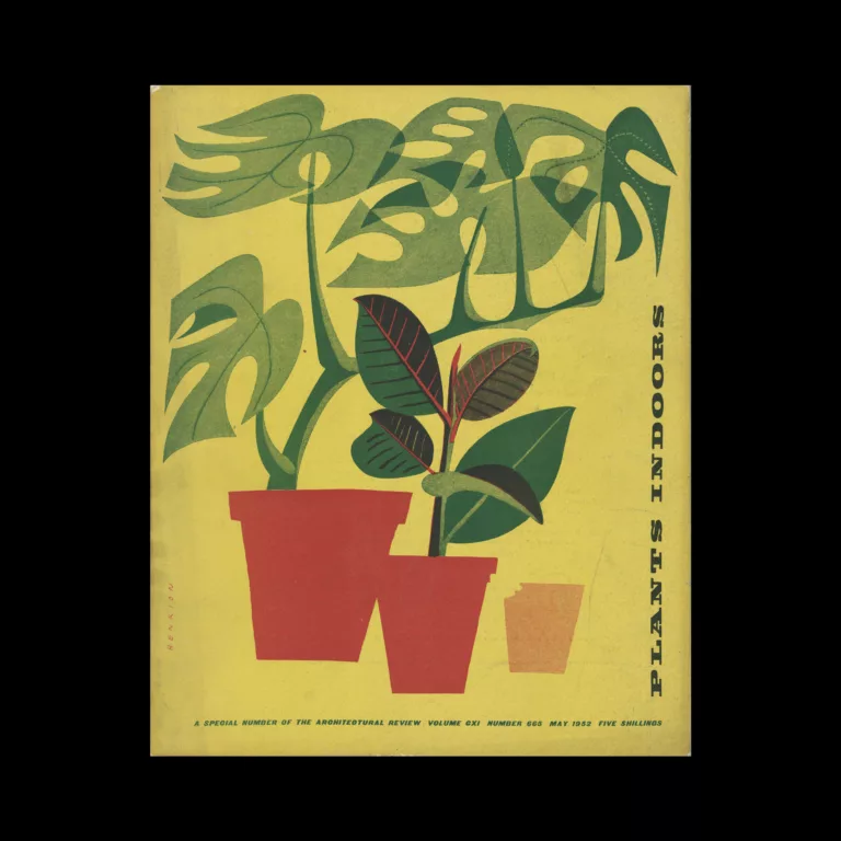 The Architectural Review, Special Number - Plants Indoors, May 1952. Designed by Frederick Henri Kay Henrion