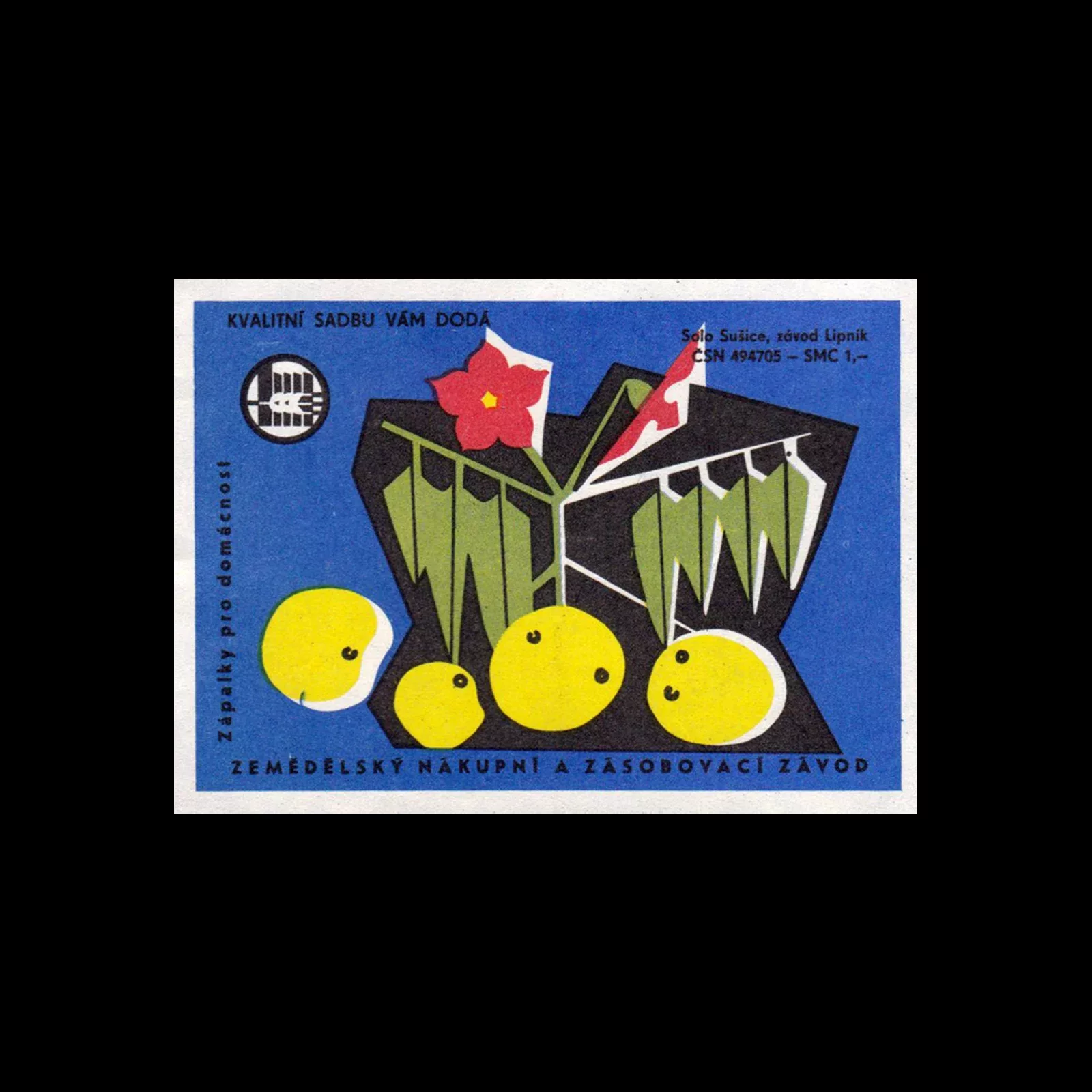 Agricultural Czechoslovakian Matchbox Labels 1971 J jpg