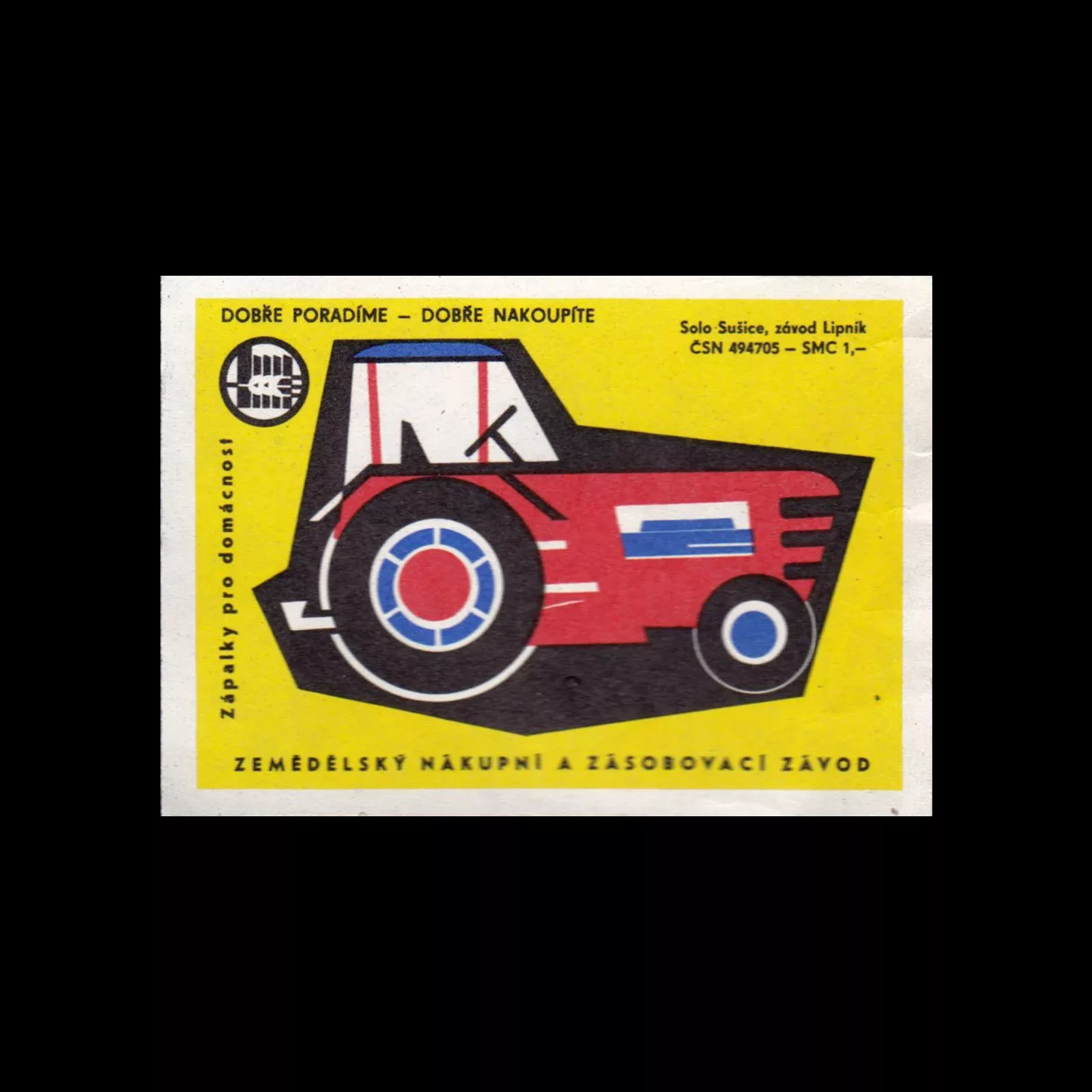 Agricultural Czechoslovakian Matchbox Labels 1971 K jpg