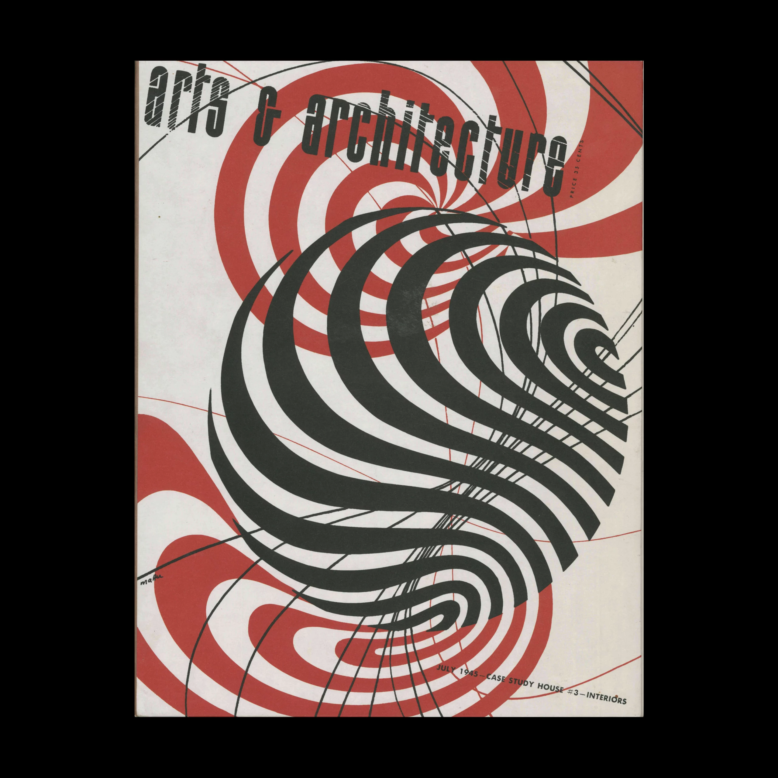 Arts & Architecture 1945, Complete Reprint, Taschen, 2008. Cover design by Herbert Matter