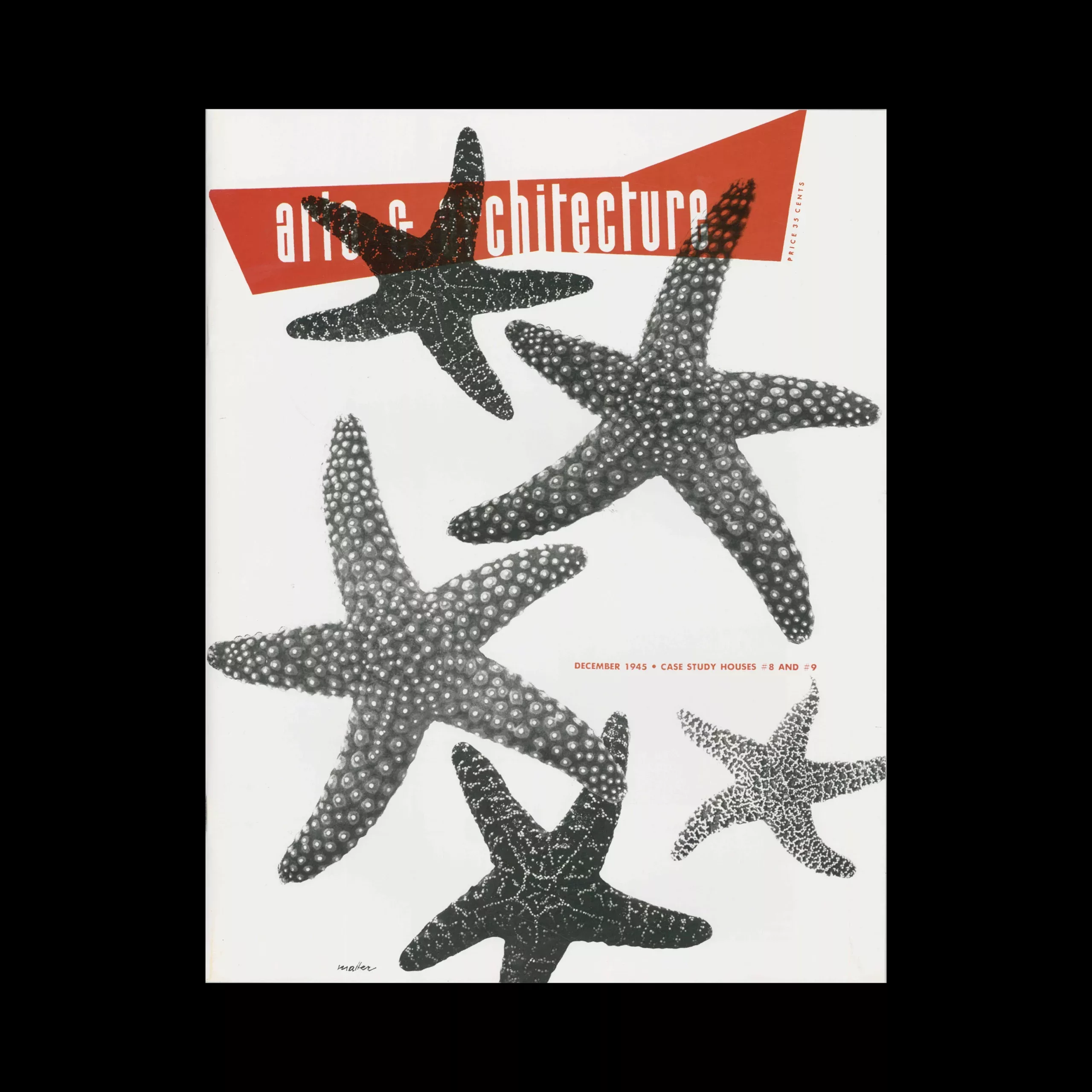 Arts & Architecture December 1945, Complete Reprint, Taschen, 2008. Cover design by Herbert Matter