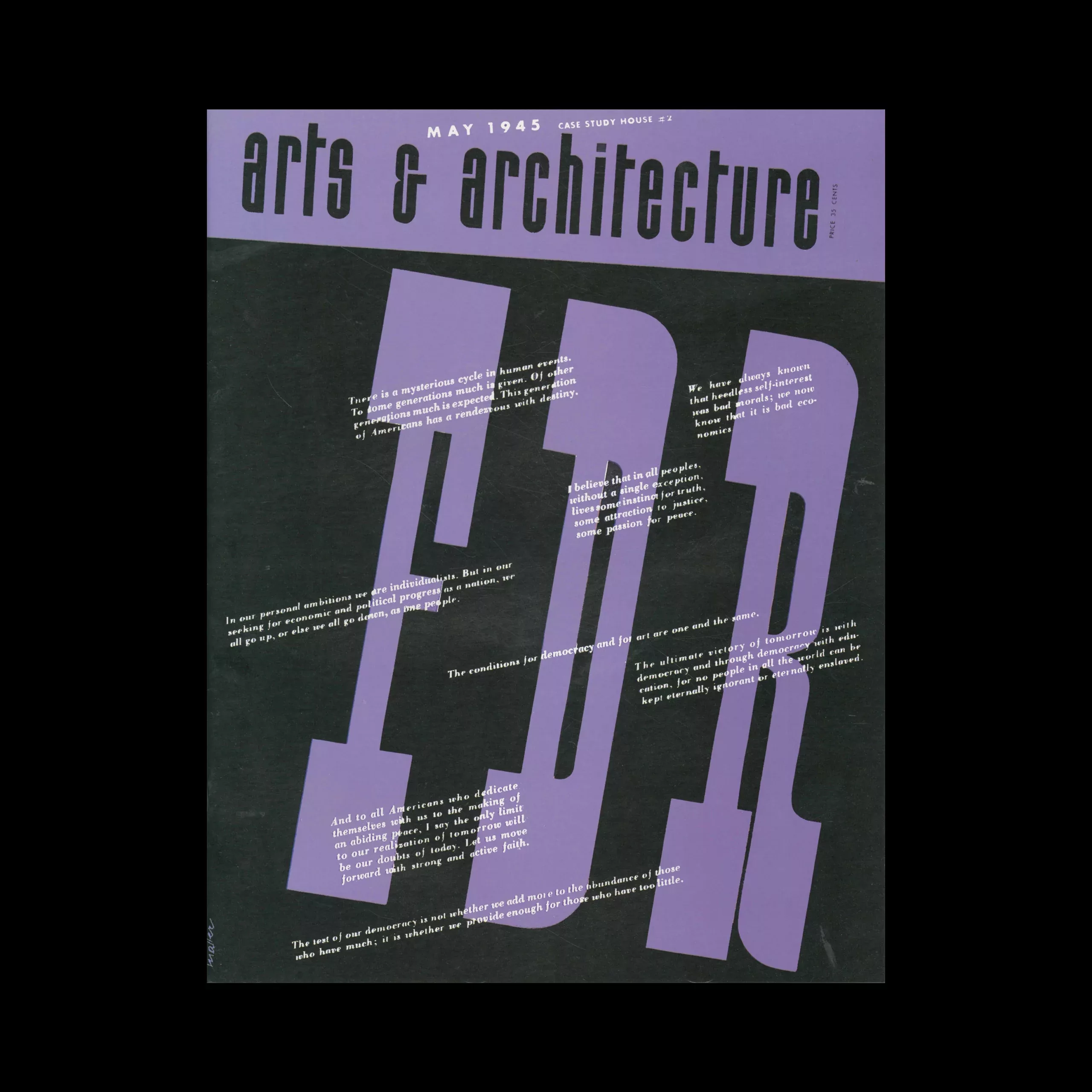 Arts & Architecture May 1945, Complete Reprint, Taschen, 2008. Cover design by Herbert Matter