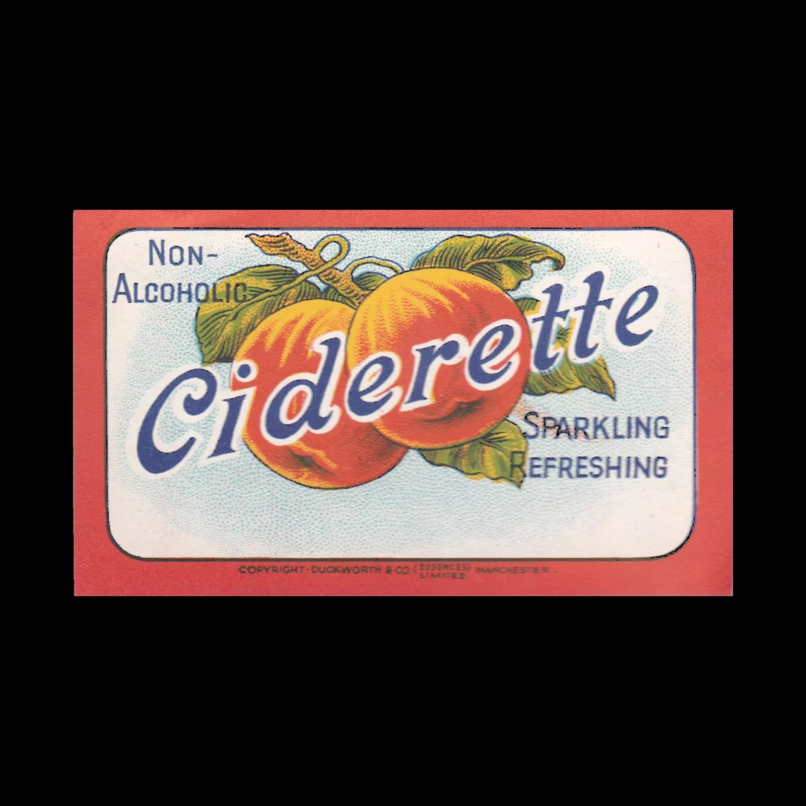 Ciderette, Fruit Drink Label