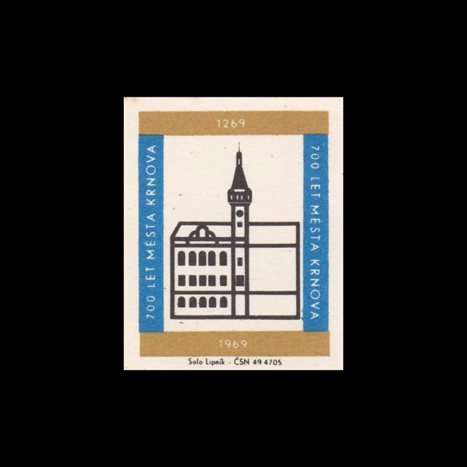 Czechoslovakia Matchbox Labels City of Krnov 1969 A jpg webp