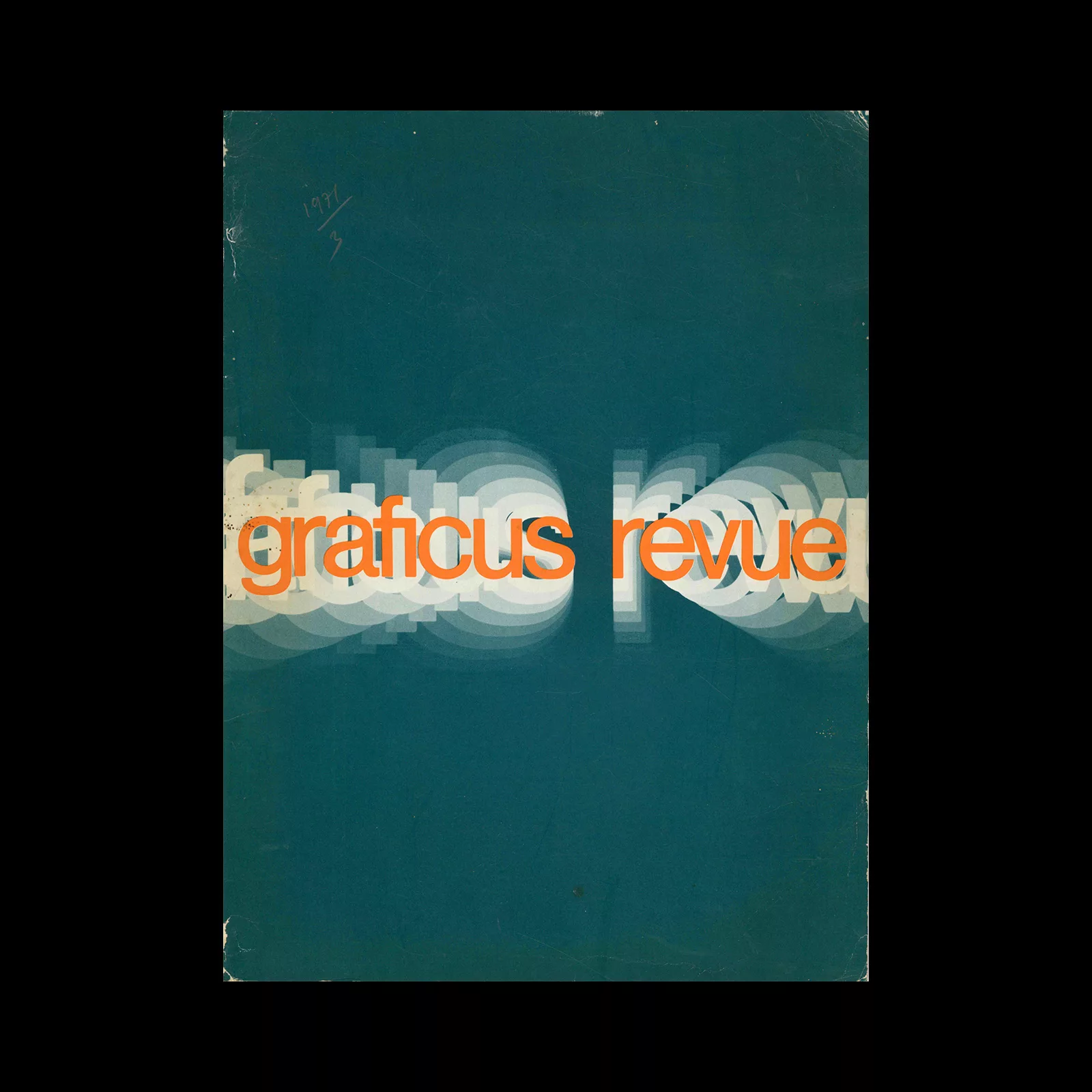 Graficus Revue, 03, August 1971. Designed by Paul Mijksenaar