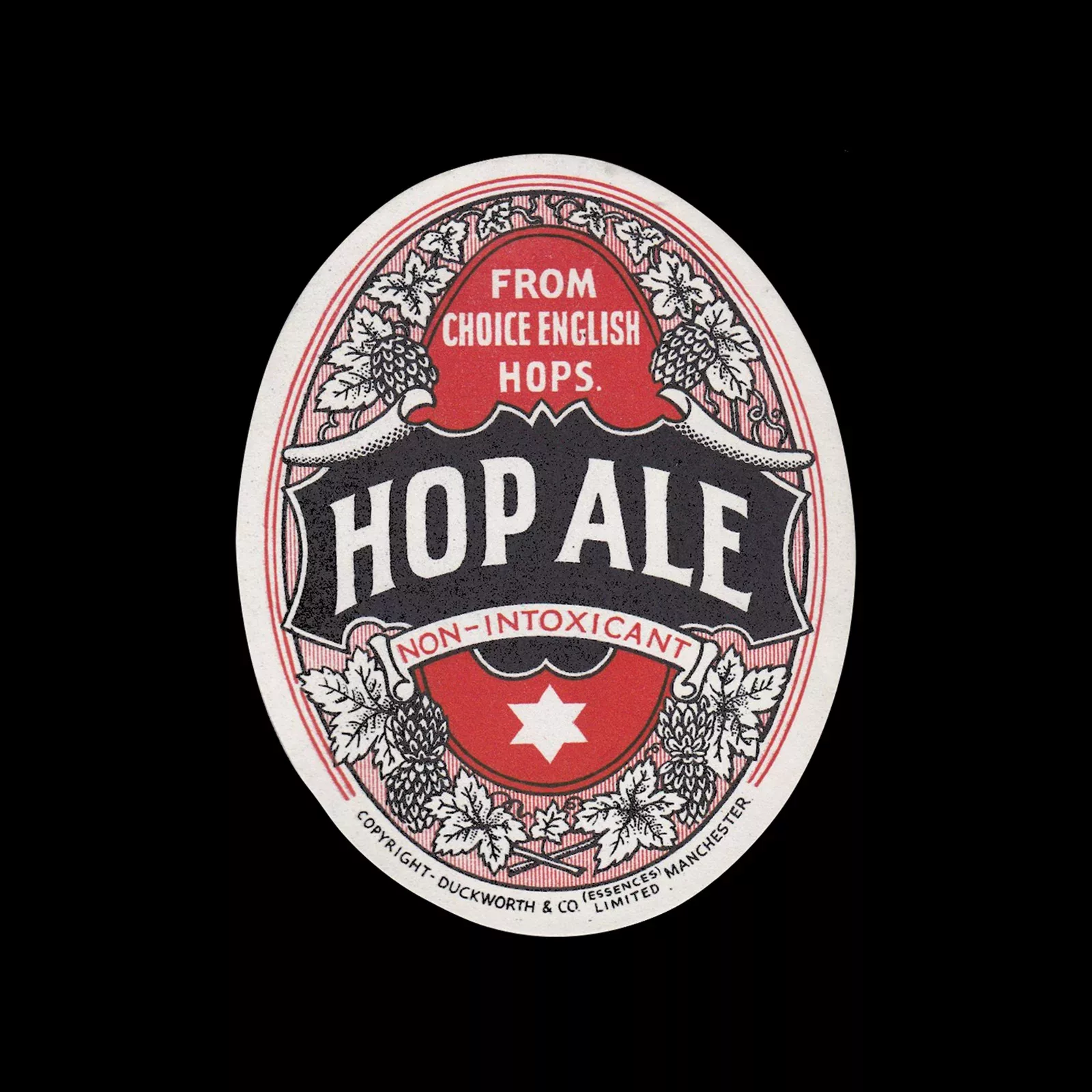 Hop Ale, Drink Label