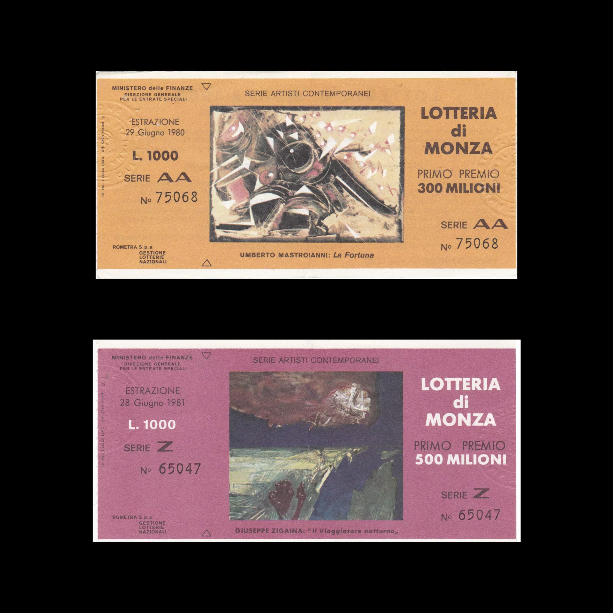 Lotteria Di Monza 1980 and 1981