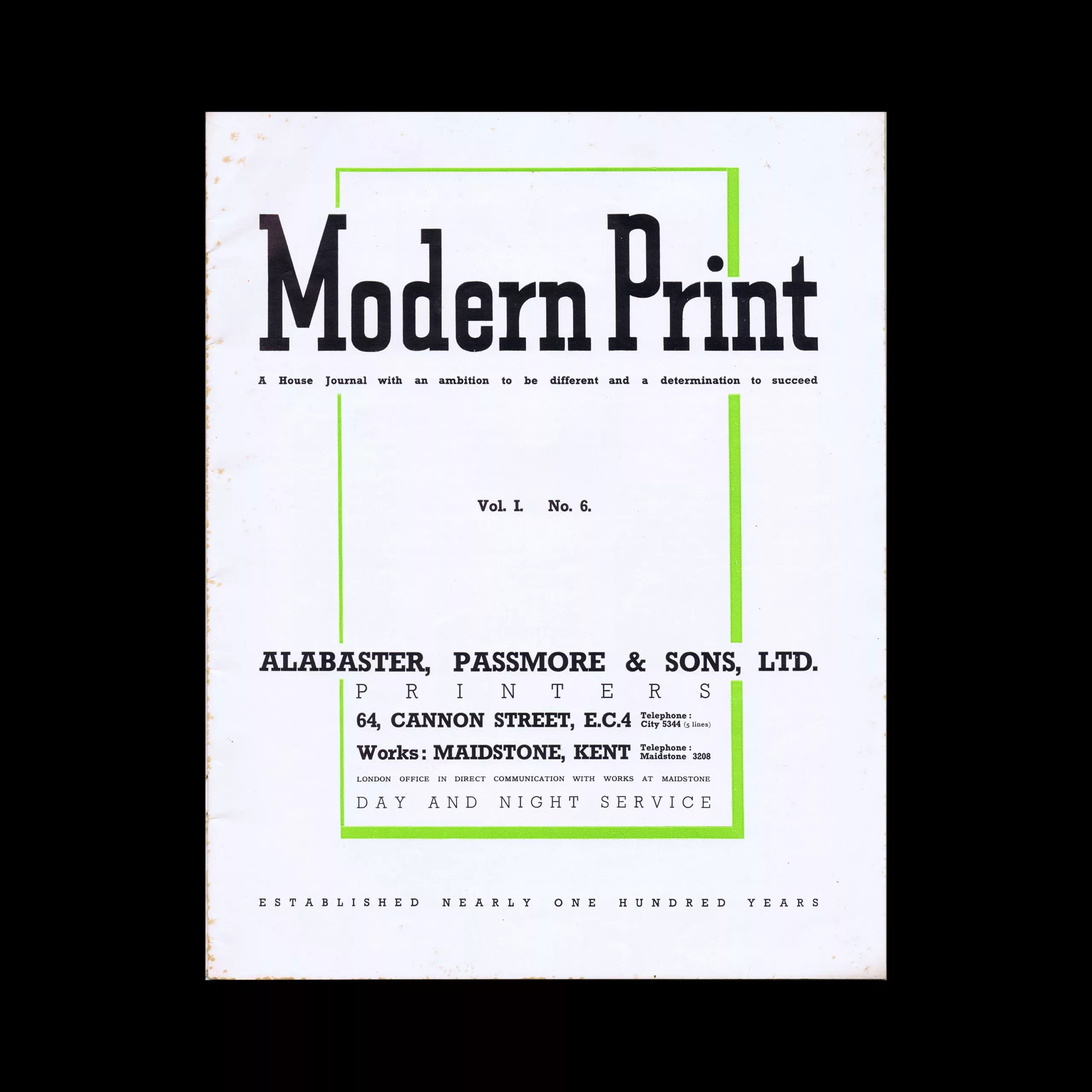 Modern Print, Vol 1. No.6, Alabaster, Passmore & Sons, c. 1940s Inner Page
