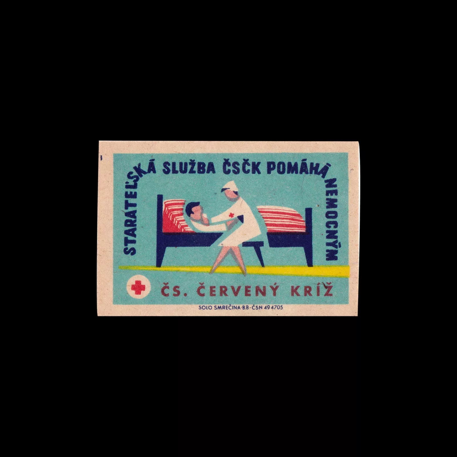 Red Cross, Czechoslovakia Matchbox Labels, 1961