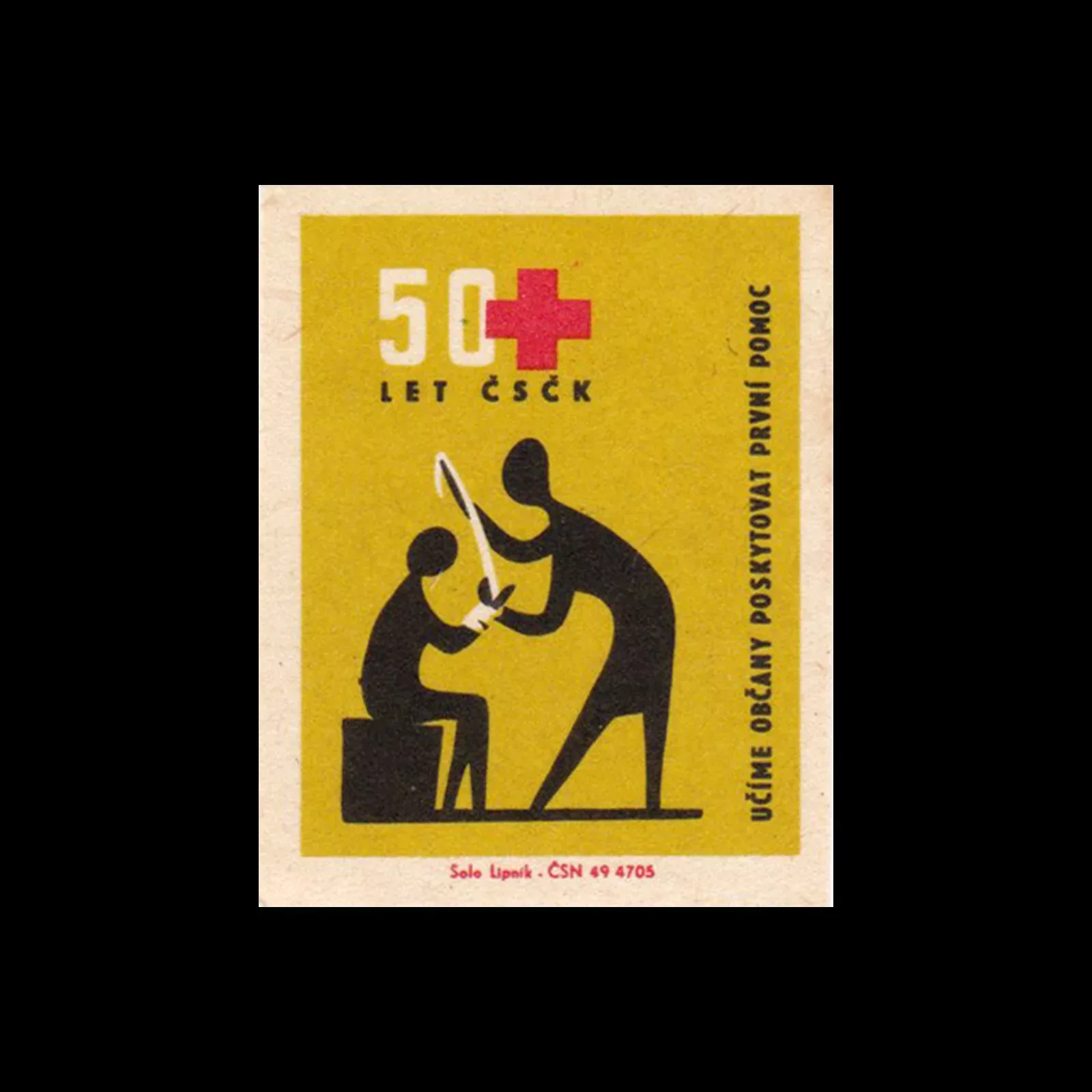 Red Cross, Czechoslovakia Matchbox Labels, 1969