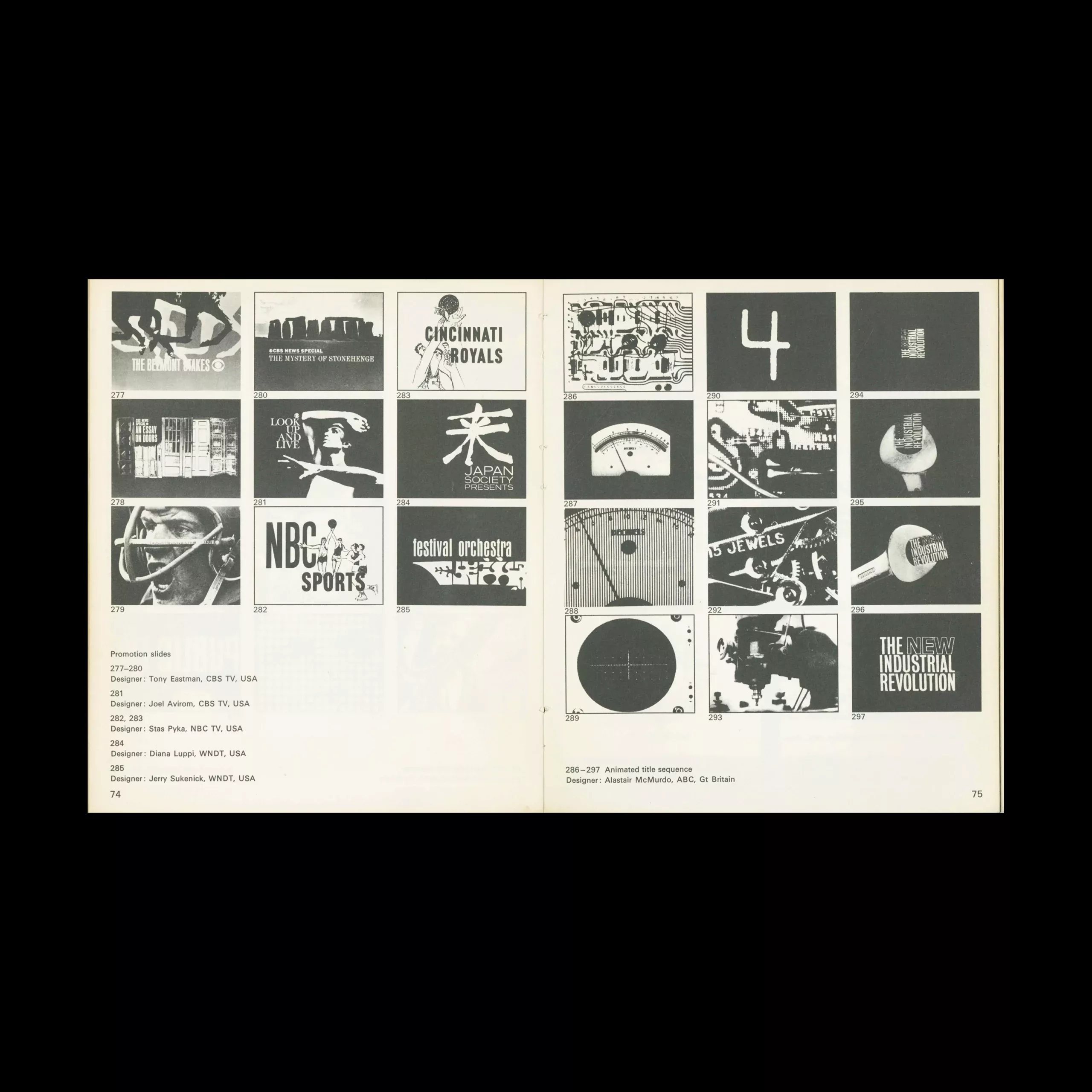 TV / Television Graphics, Studio Vista London, 1966