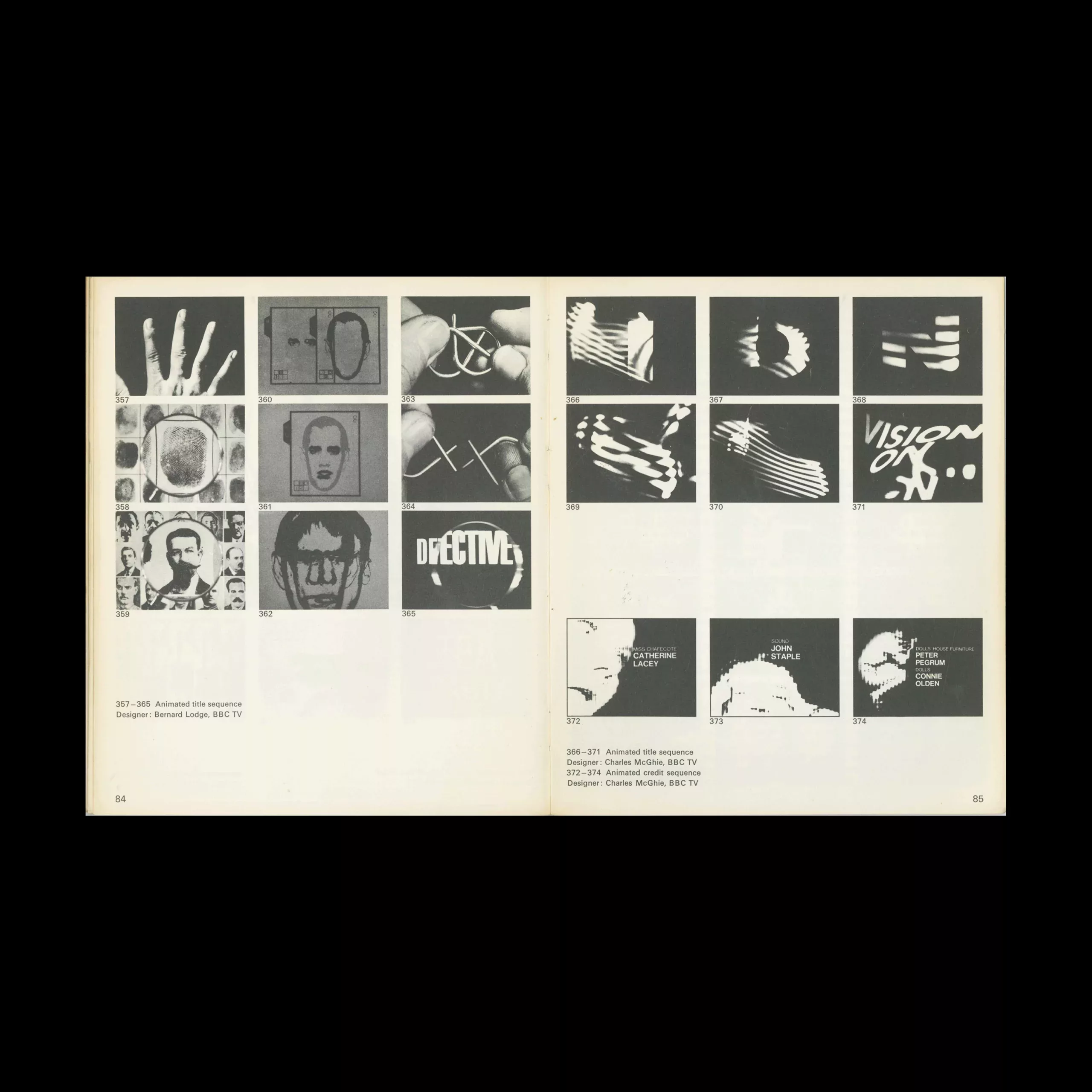 TV / Television Graphics, Studio Vista London, 1966