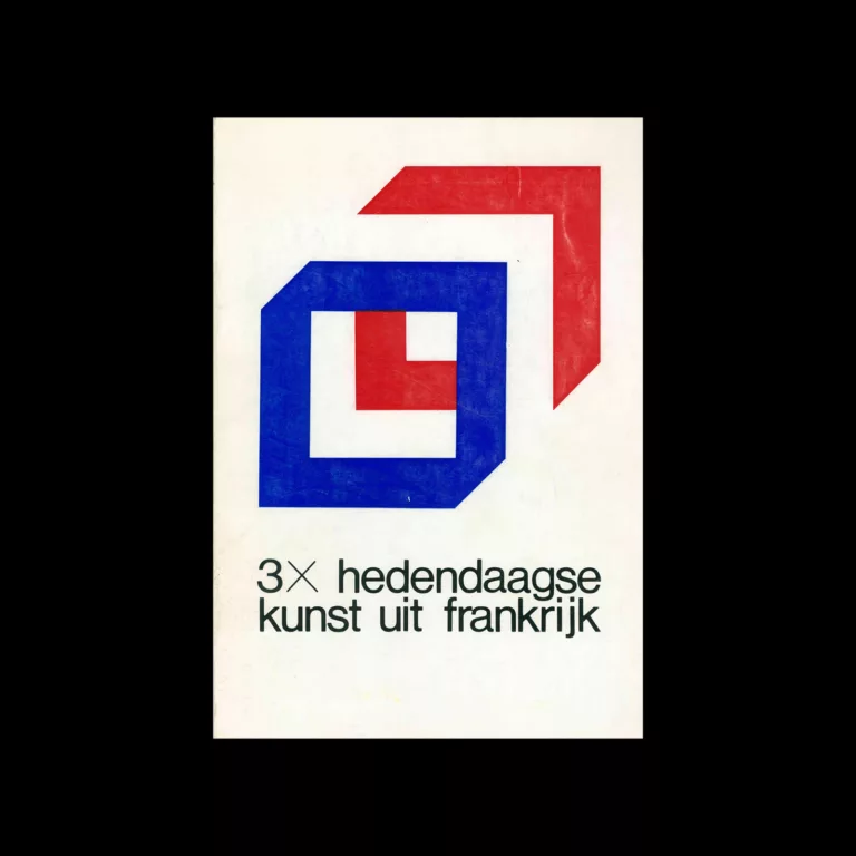 3 x hedendaagse kunst uit Frankrijk, Ministerie van Nationale Opvoeding en Nederlandse Cultuur, 1970. Designed by Frans De Jonck