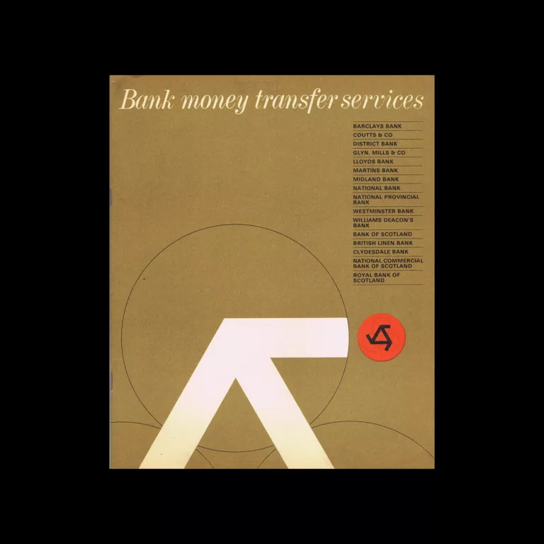 Bank Money Transfer Services, Clearing Banks, 1967. Designed by Negus/Sharland and Charles Barker & Sons