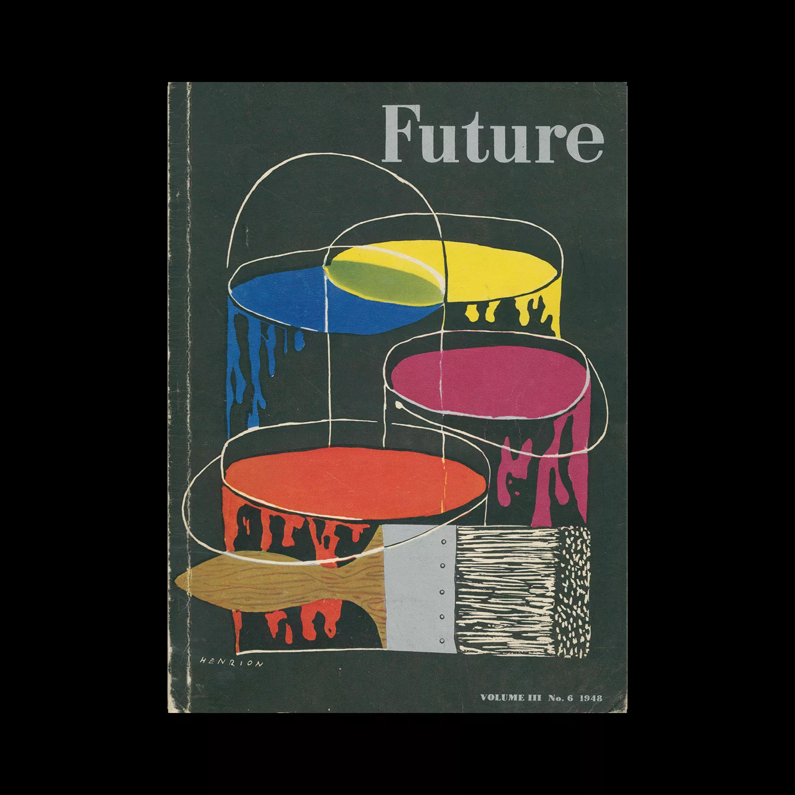 Future Books Volume 6 - Overture, Industry Government Science Arts, 1948. Cover design by FHK Henrion